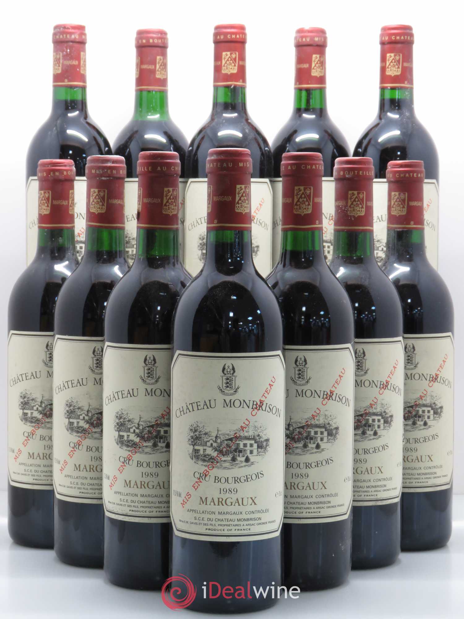 Château Monbrison 1989 - Lot de 12 bouteilles - 0