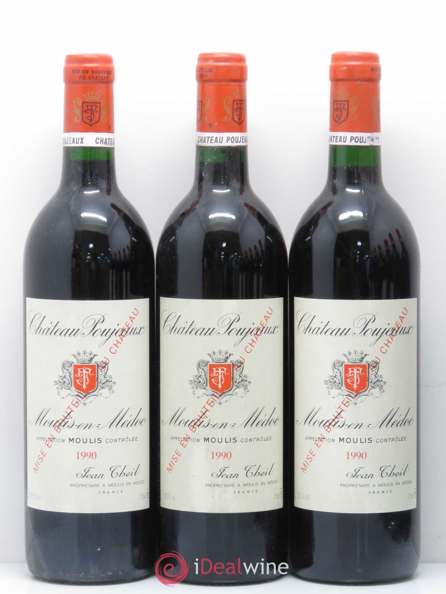 Château Poujeaux 1990 - Lot de 12 bouteilles - 2