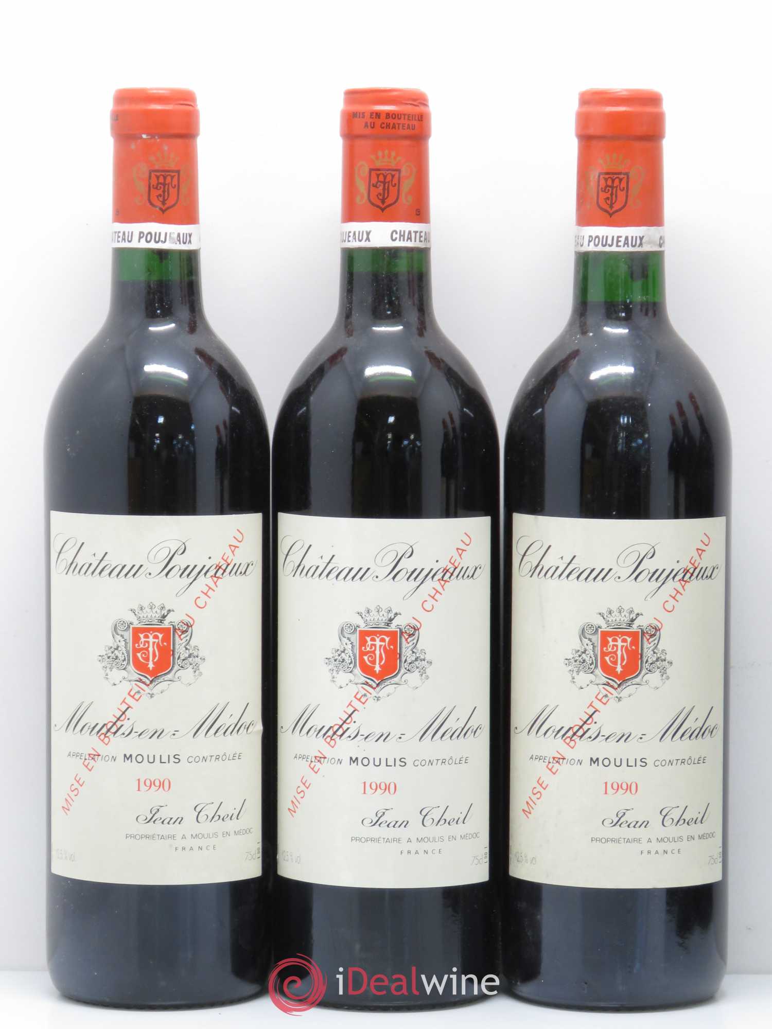 Château Poujeaux 1990 - Lot de 12 bouteilles - 3