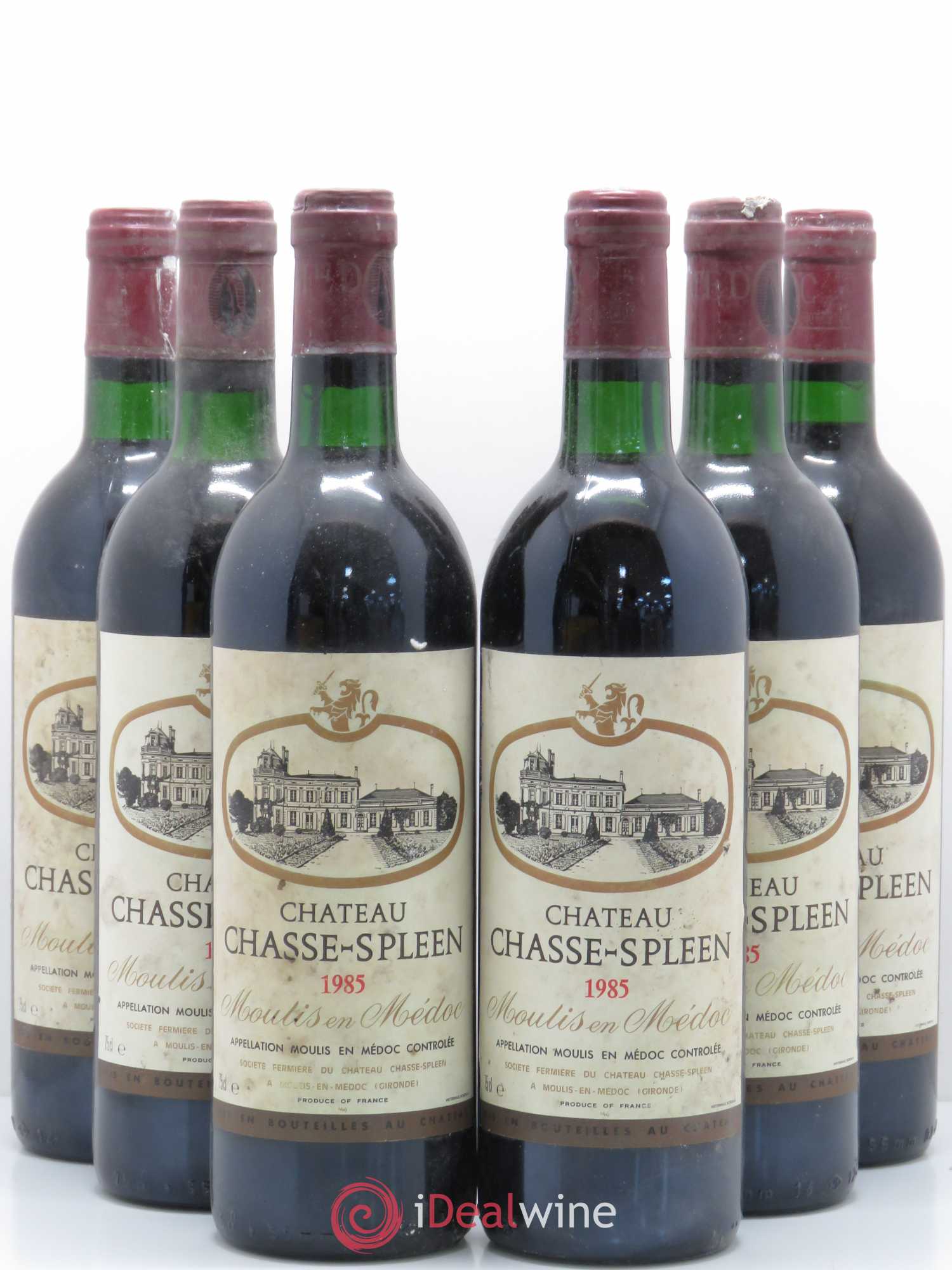 Château Chasse Spleen 1985 - Lot de 6 bouteilles - 0