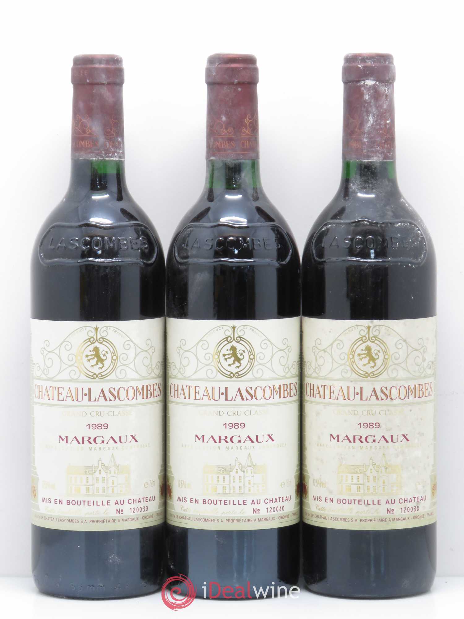 Château Lascombes 2ème Grand Cru Classé 1989 - Lot de 6 bouteilles - 2