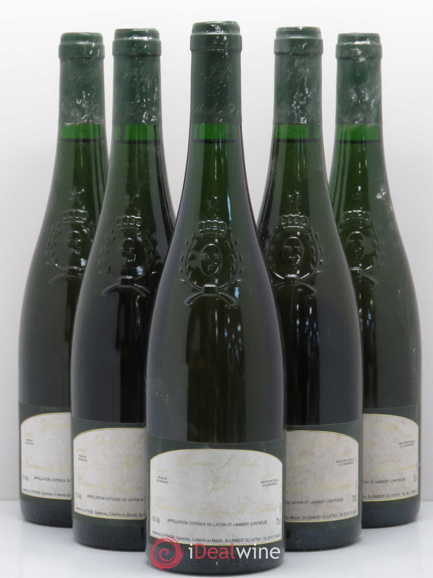 Coteaux du Layon Saint Lambert Jo Pithon 1995 - Lotto di 5 bottiglie - 0