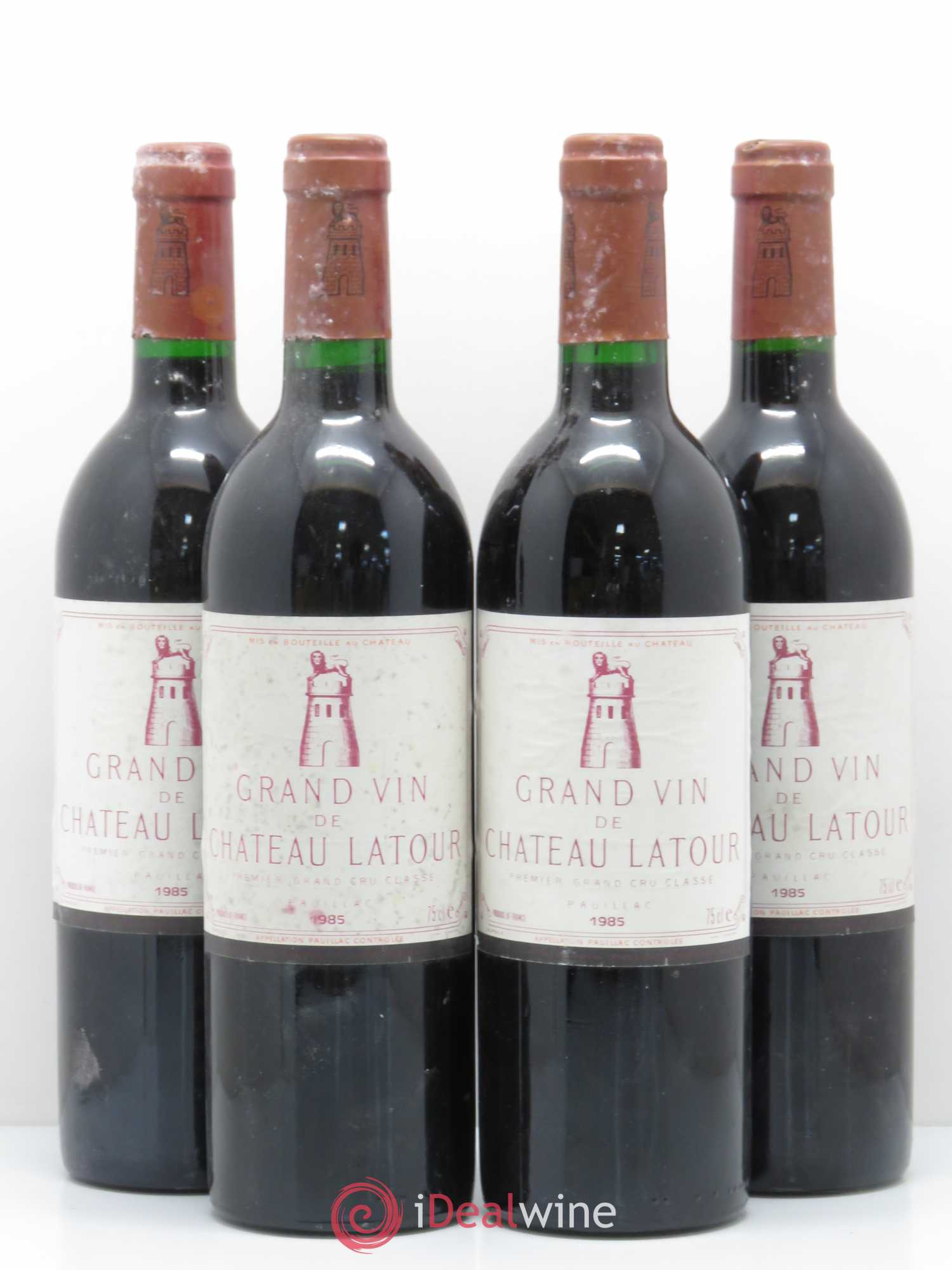 Château Latour 1er Grand Cru Classé 1985 - Lot de 4 bouteilles - 0