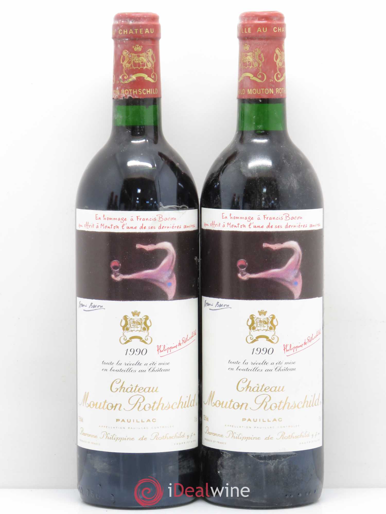 Château Mouton Rothschild 1er Grand Cru Classé 1990 - Lot de 4 bouteilles - 3