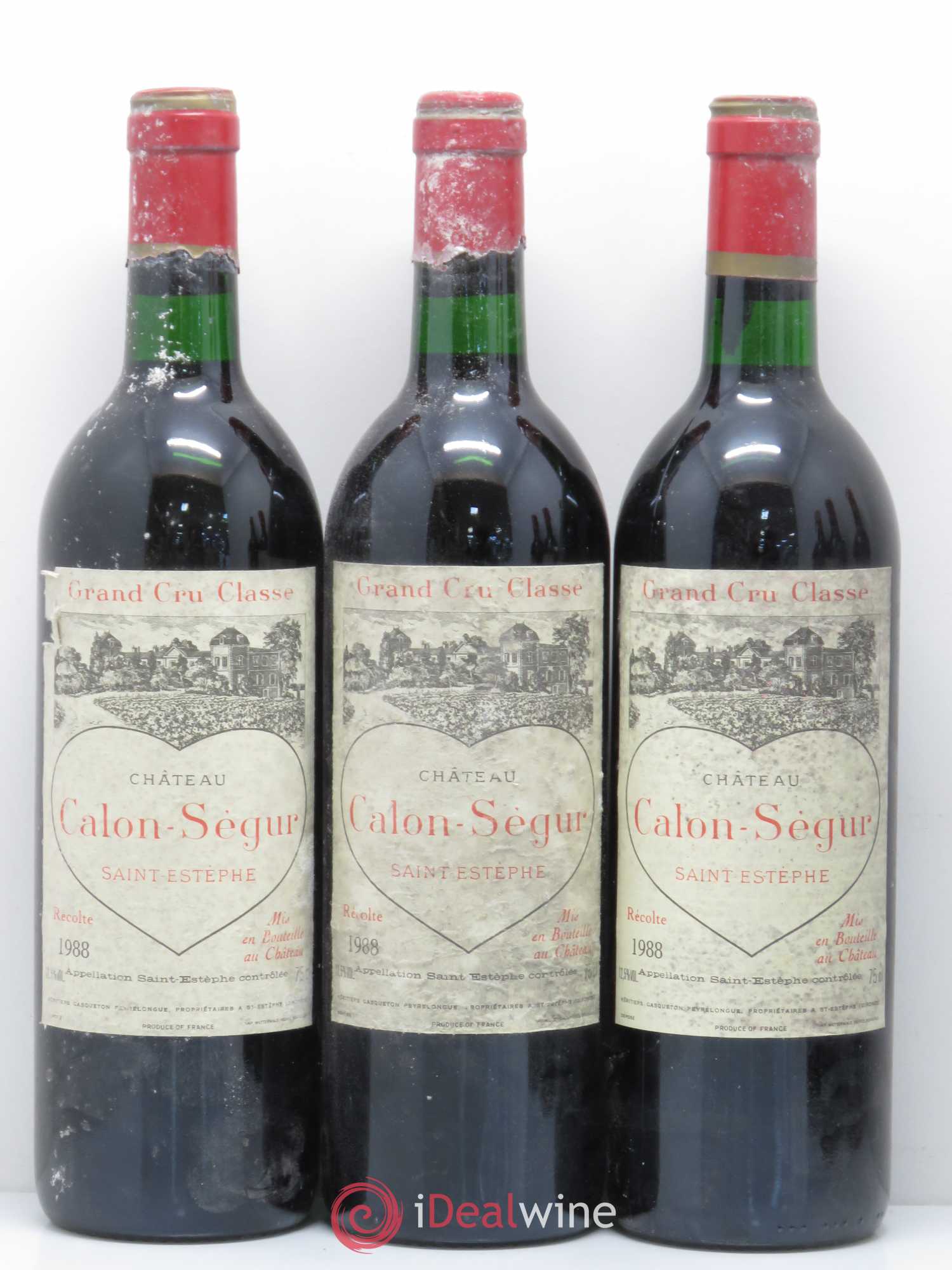 Château Calon Ségur 3ème Grand Cru Classé 1988 - Lot de 6 bouteilles - 1