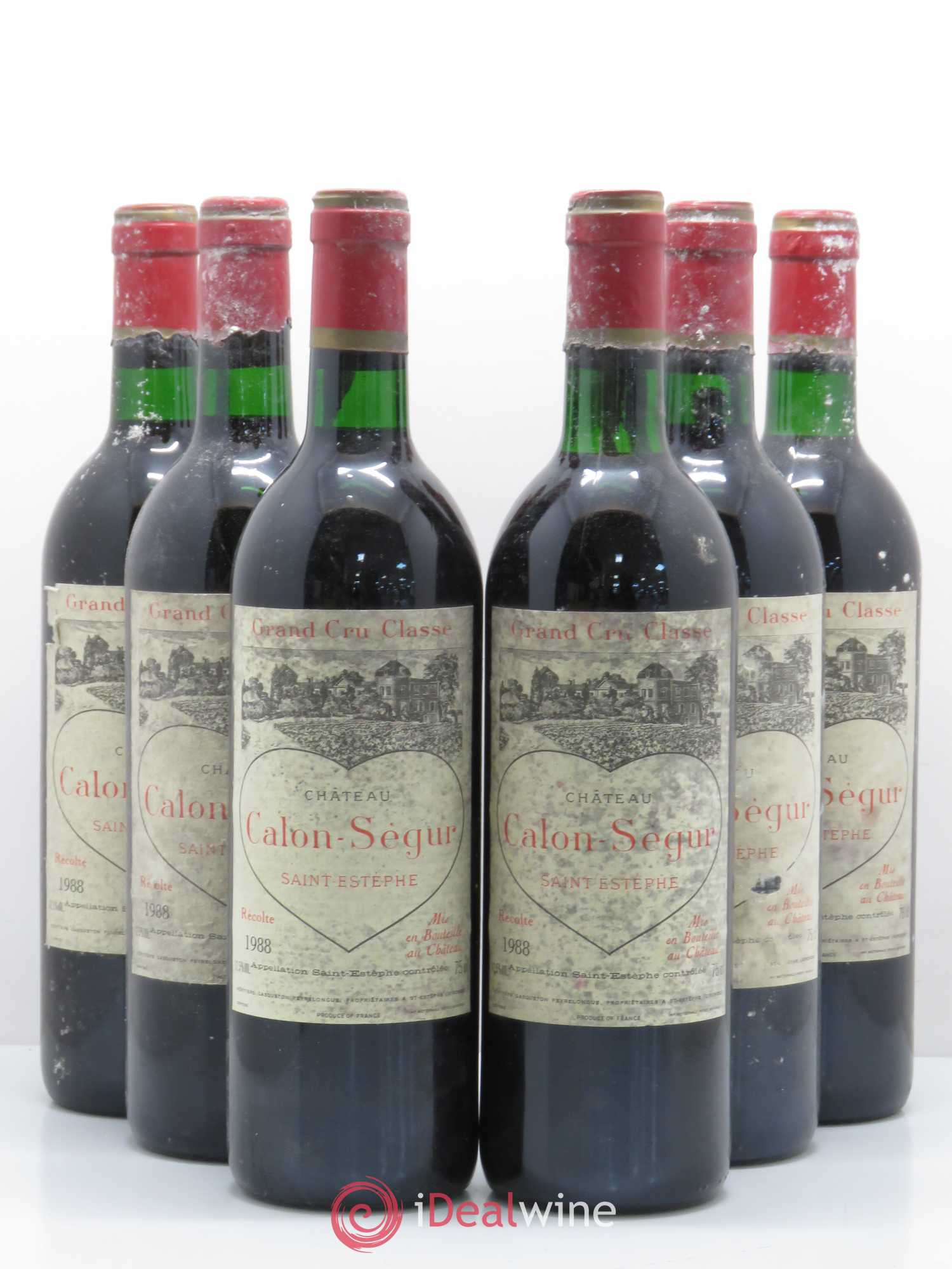 Château Calon Ségur 3ème Grand Cru Classé 1988 - Lot de 6 bouteilles - 0