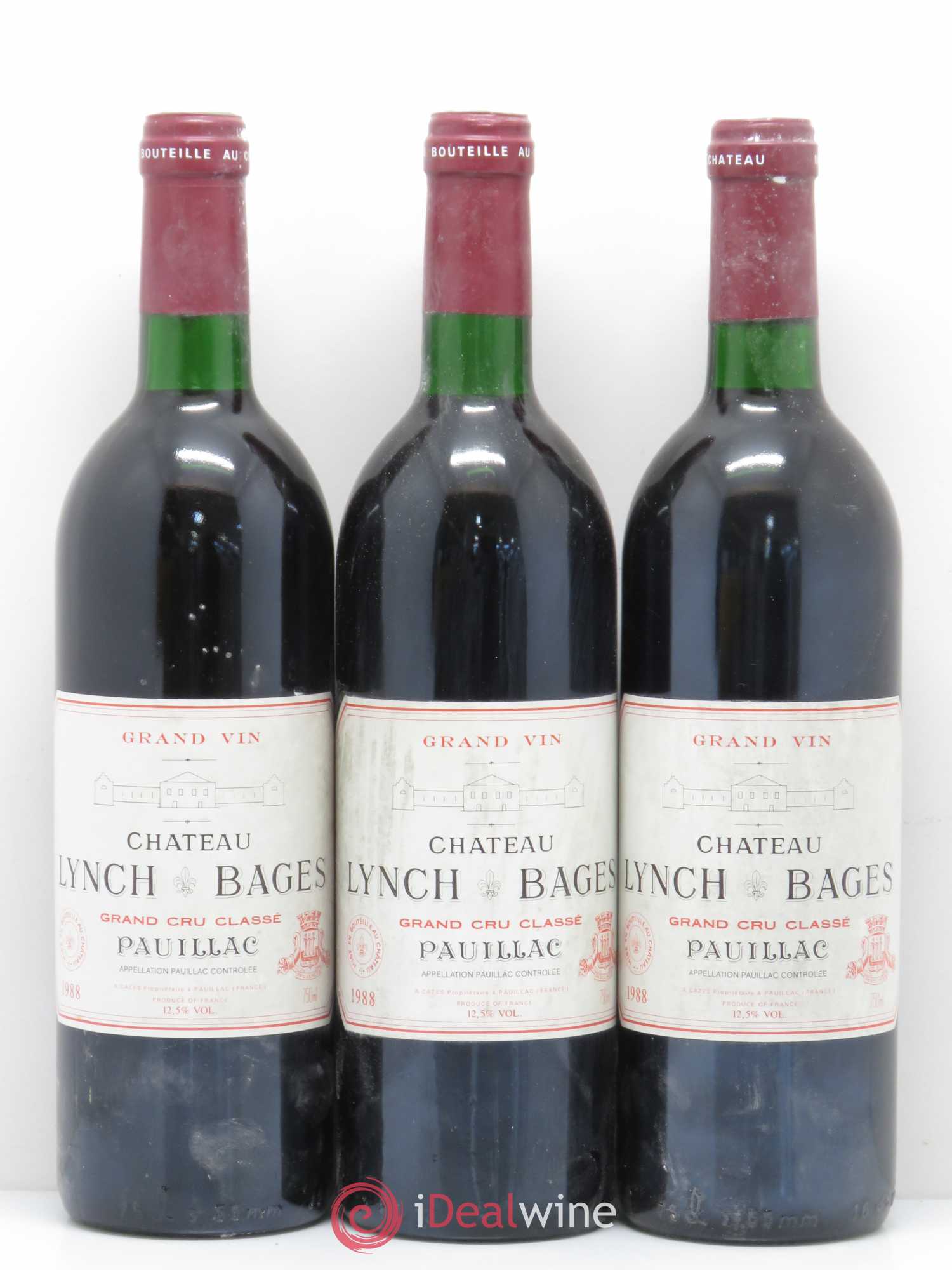 Château Lynch Bages 5ème Grand Cru Classé 1988 - Lot de 6 bouteilles - 2