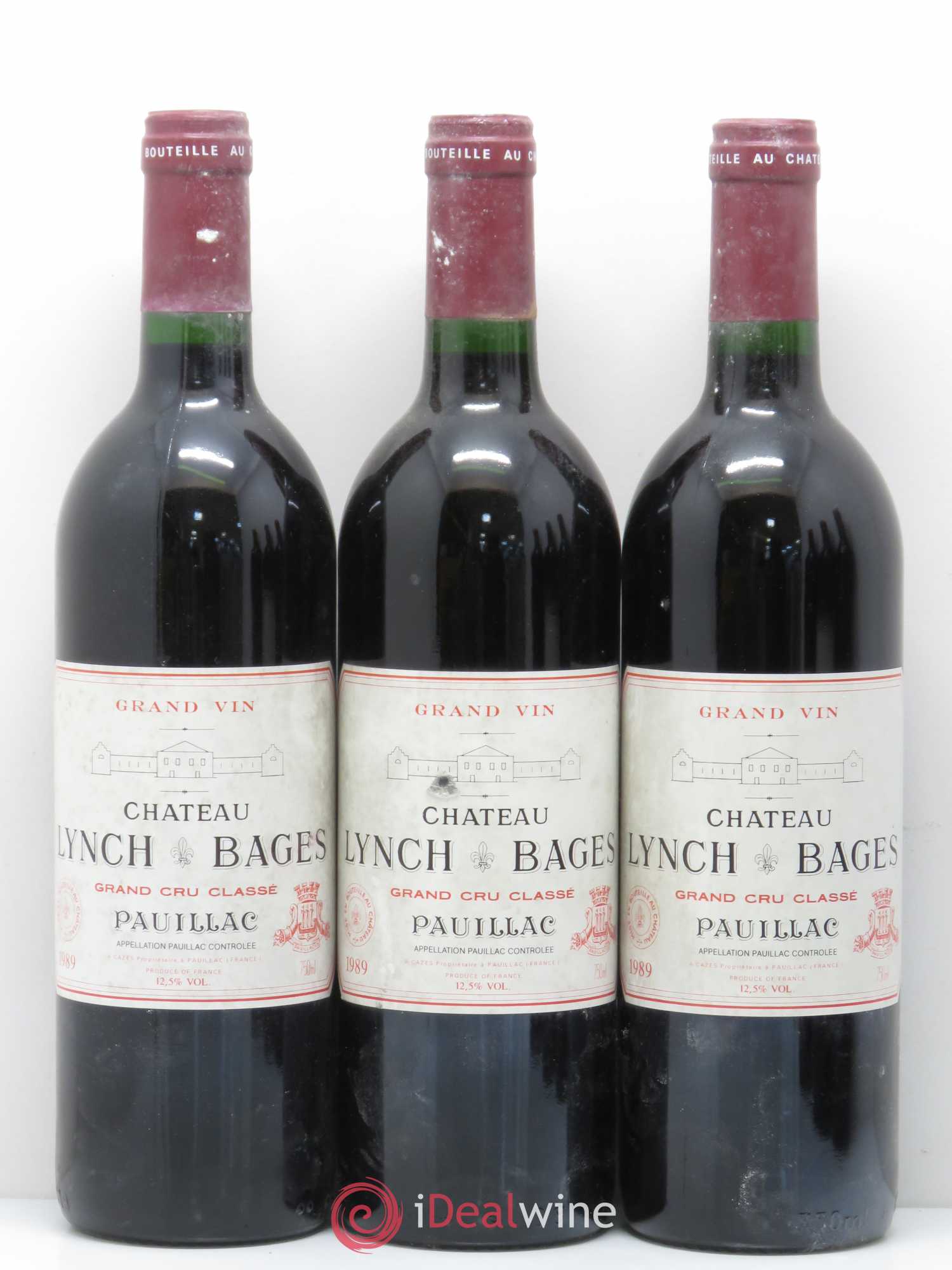 Château Lynch Bages 5ème Grand Cru Classé 1989 - Lot de 6 bouteilles - 1