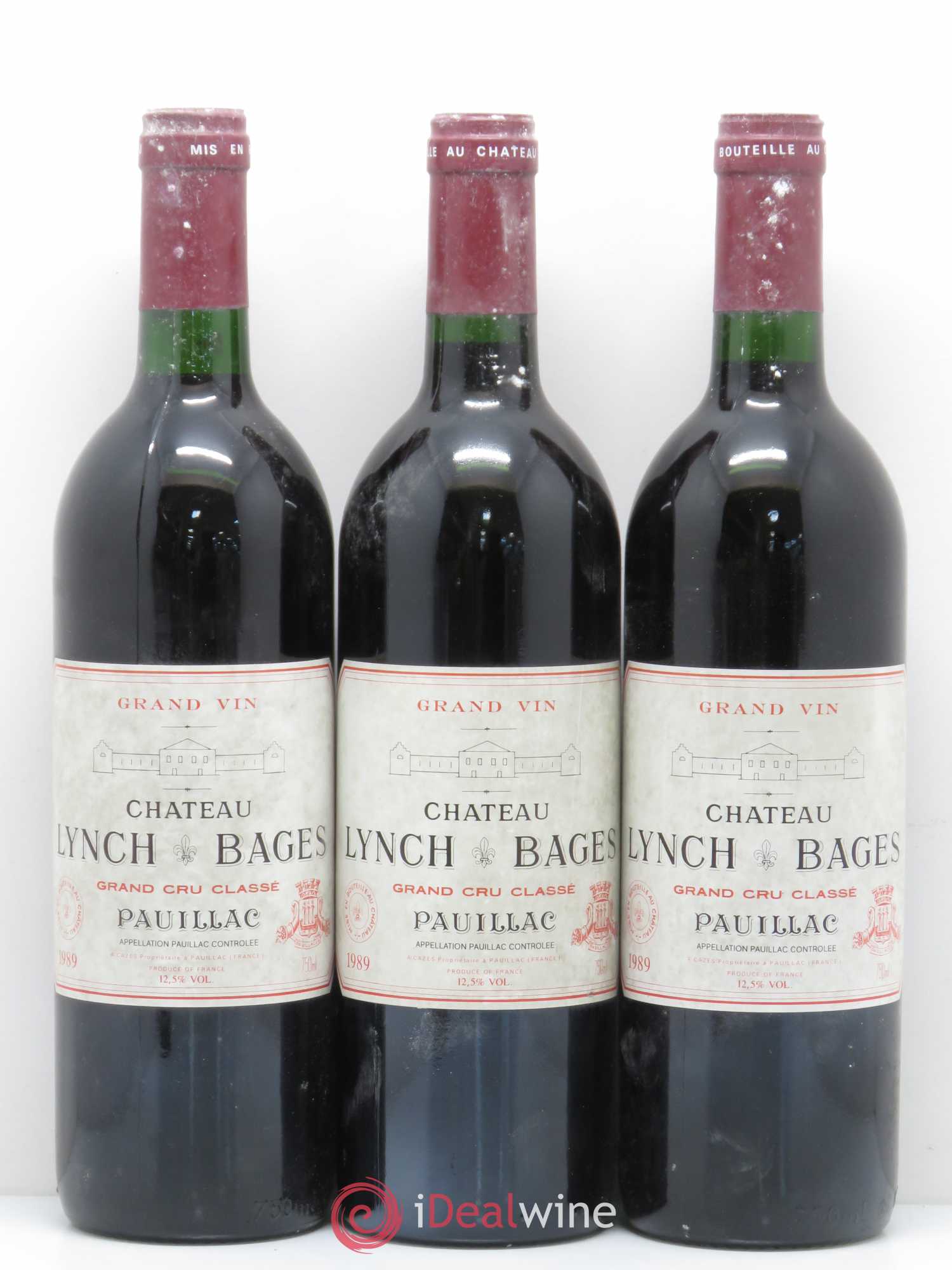 Château Lynch Bages 5ème Grand Cru Classé 1989 - Lot de 6 bouteilles - 2
