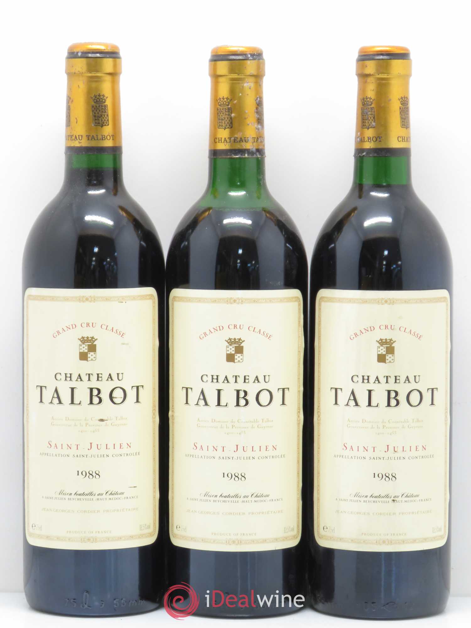 Château Talbot 4ème Grand Cru Classé 1988 - Lot de 6 bouteilles - 2