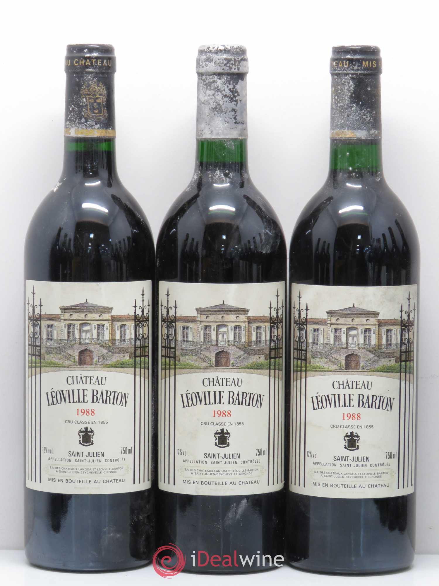Château Léoville Barton 2ème Grand Cru Classé 1988 - Lot de 12 bouteilles - 1