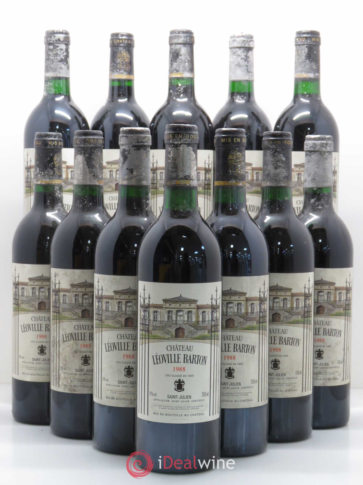 Château Léoville Barton 2ème Grand Cru Classé 1988 - Lot de 12 bouteilles - 0