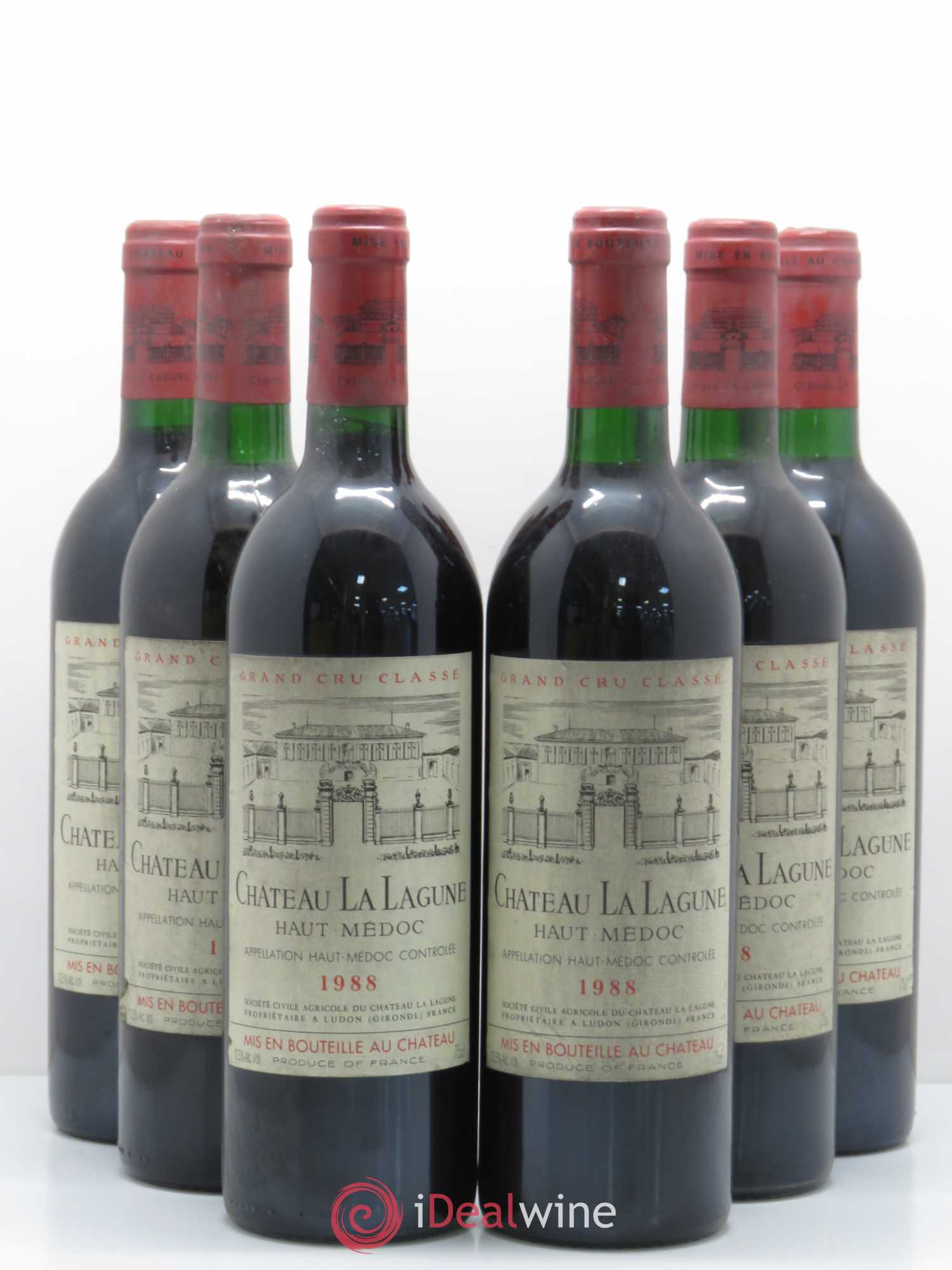 Château la Lagune 3ème Grand Cru Classé 1988 - Lot de 6 bouteilles - 0