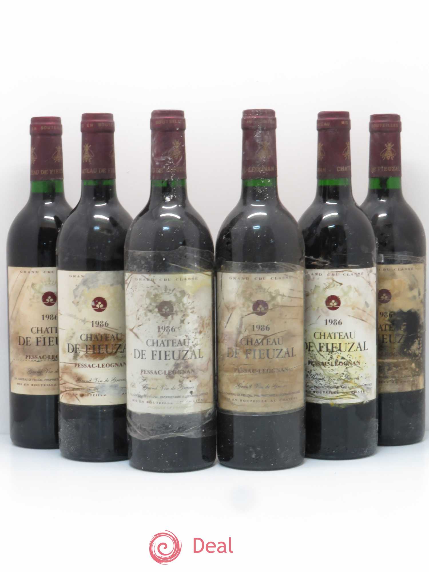 Château de Fieuzal Cru Classé de Graves 1986 - Lot de 6 bouteilles - 0