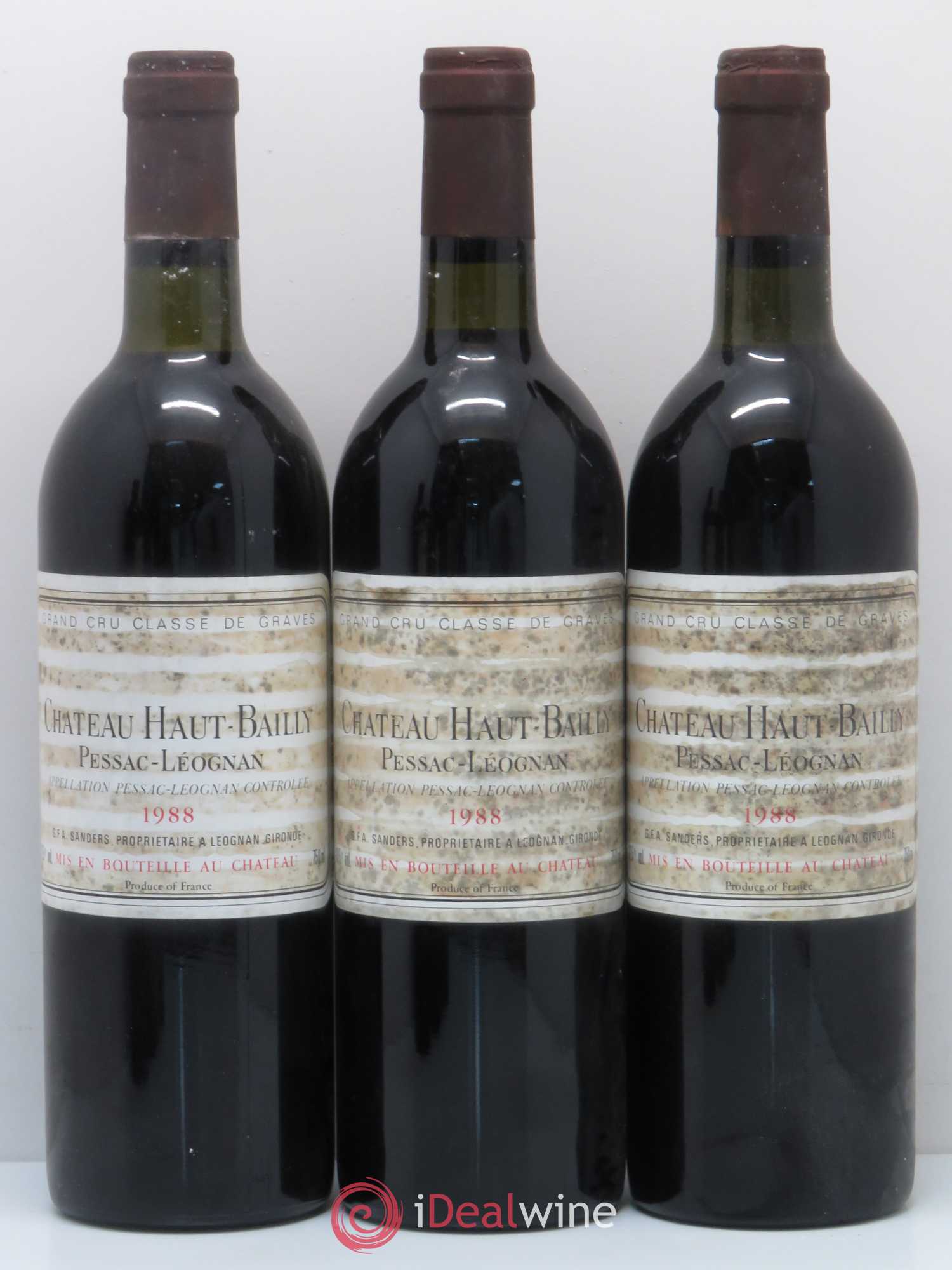Château Haut-Bailly Cru Classé de Graves 1988 - Lot de 6 bouteilles - 1