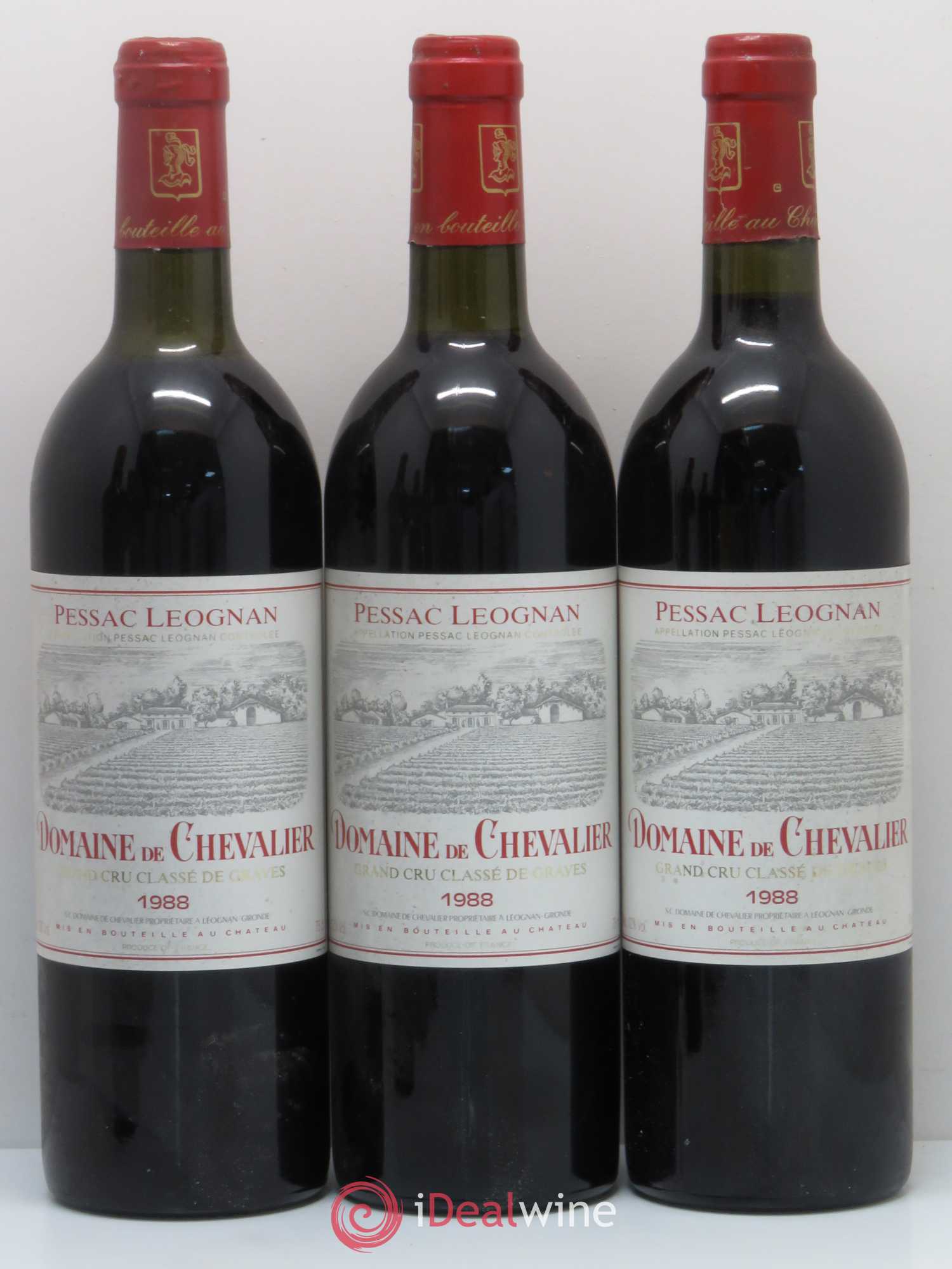 Domaine de Chevalier Cru Classé de Graves 1988 - Lot de 6 bouteilles - 1