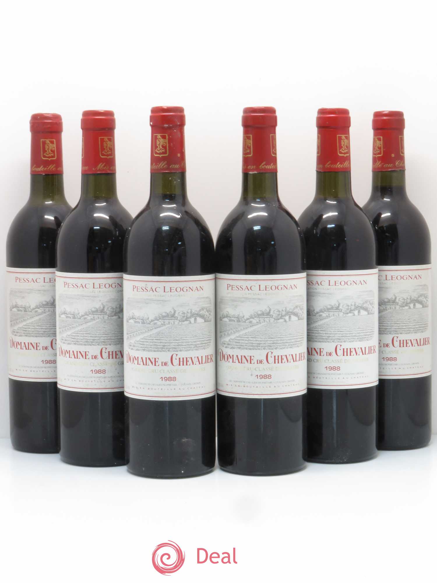 Domaine de Chevalier Cru Classé de Graves 1988 - Lot de 6 bouteilles - 0