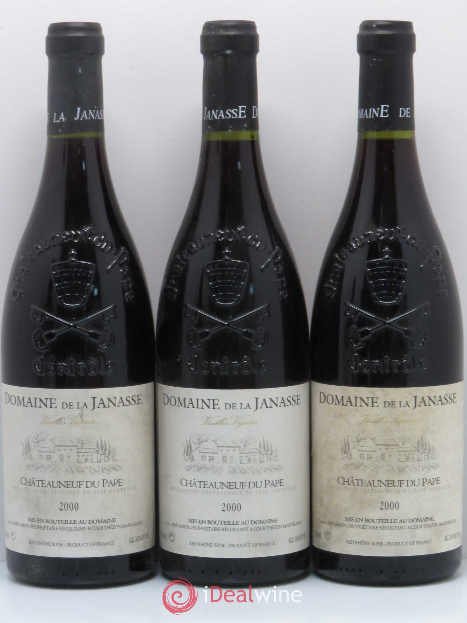 Châteauneuf-du-Pape Cuvée Vieilles Vignes La Janasse (Domaine de) 2000 - Lot de 6 bouteilles - 1