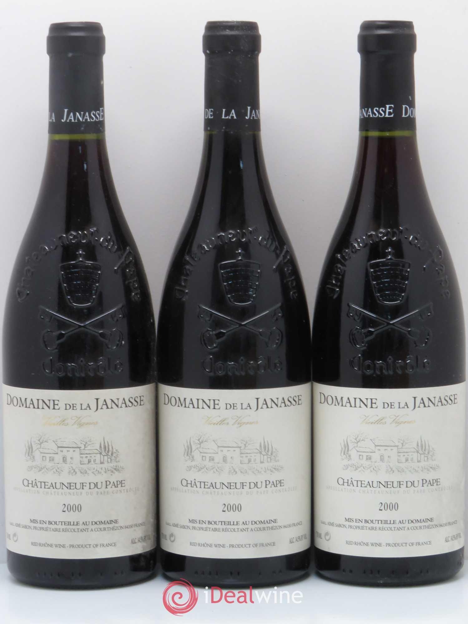 Châteauneuf-du-Pape Cuvée Vieilles Vignes La Janasse (Domaine de) 2000 - Lot de 6 bouteilles - 2