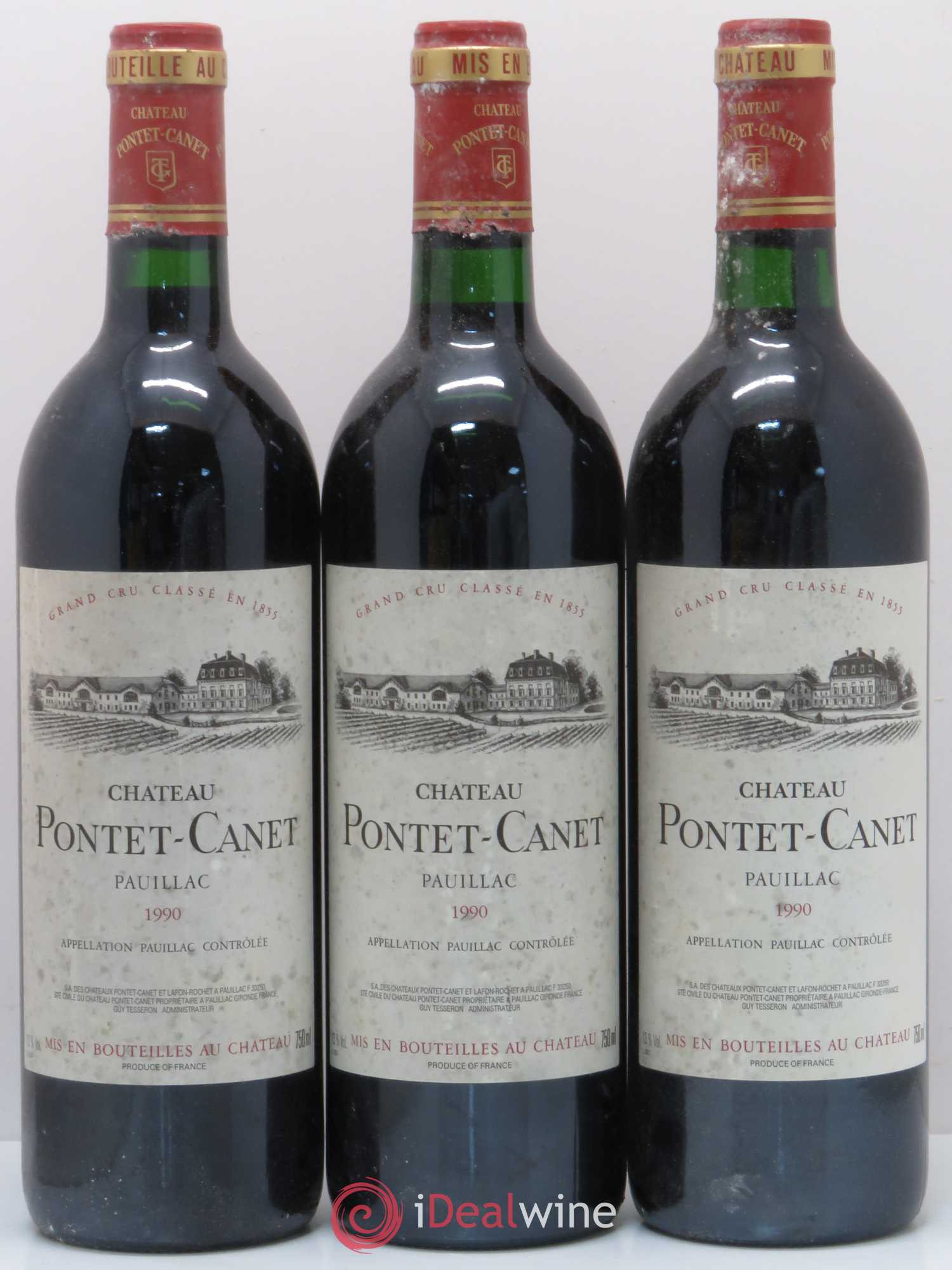 Château Pontet Canet 5ème Grand Cru Classé 1990 - Lot de 12 bouteilles - 2