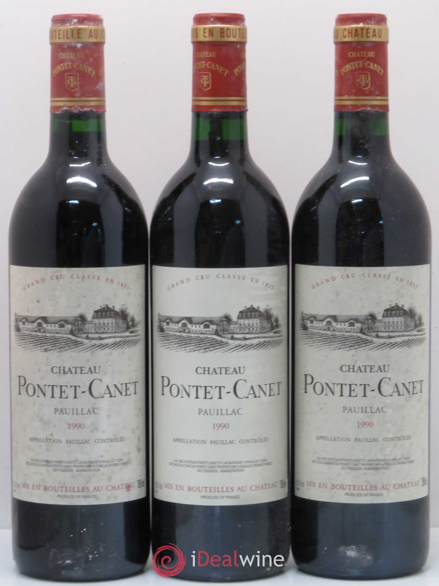 Château Pontet Canet 5ème Grand Cru Classé 1990 - Lot de 12 bouteilles - 3