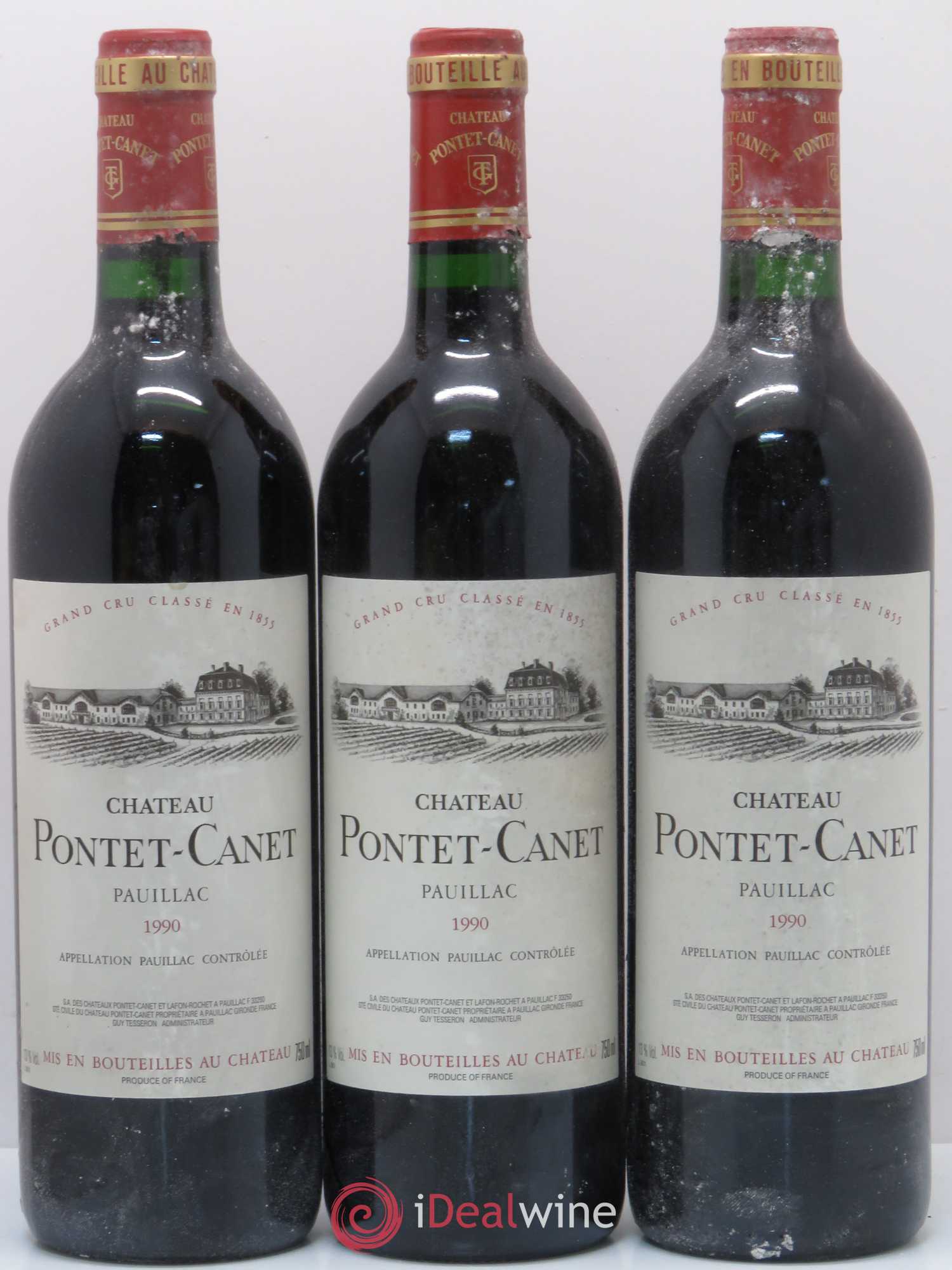 Château Pontet Canet 5ème Grand Cru Classé 1990 - Lot de 12 bouteilles - 4