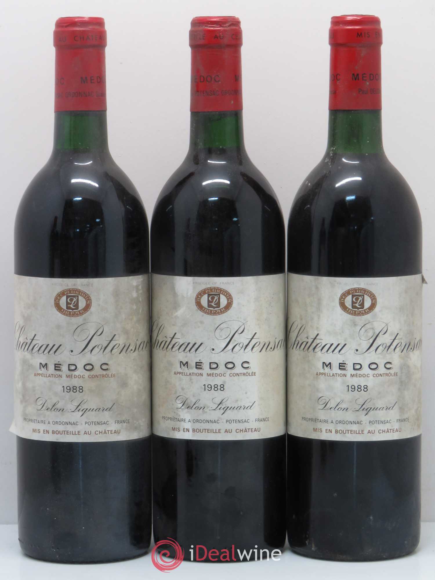 Château Potensac 1988 - Lot de 6 bouteilles - 1