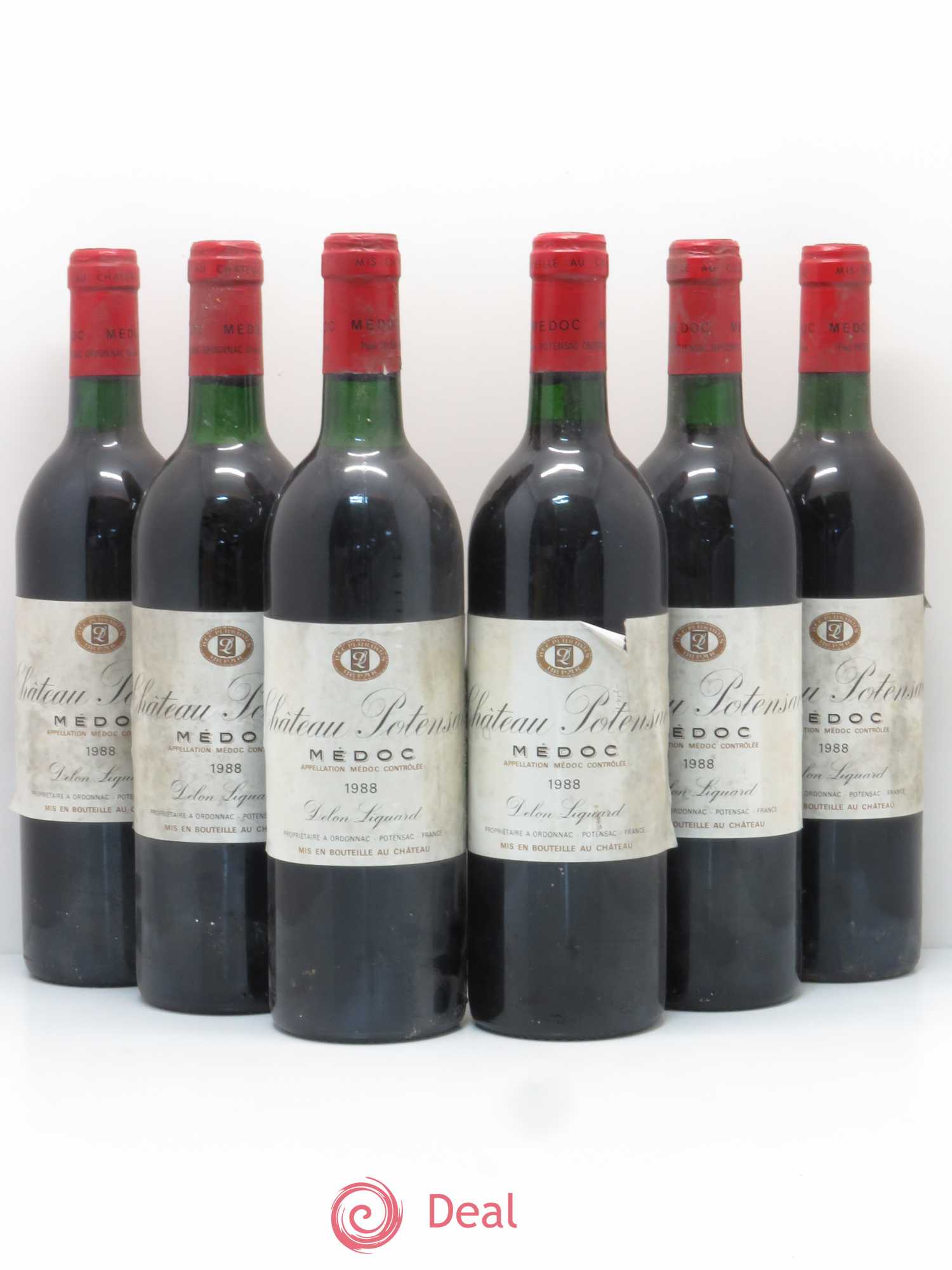 Château Potensac 1988 - Lot de 6 bouteilles - 0