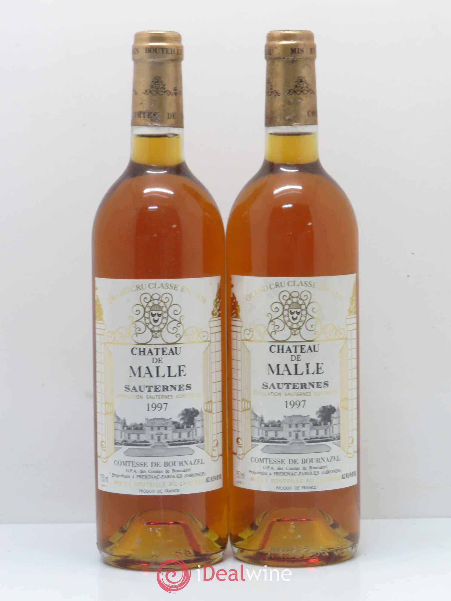 Château de Malle 2ème Grand Cru Classé 1997 - Lotto di 2 bottiglie - 0