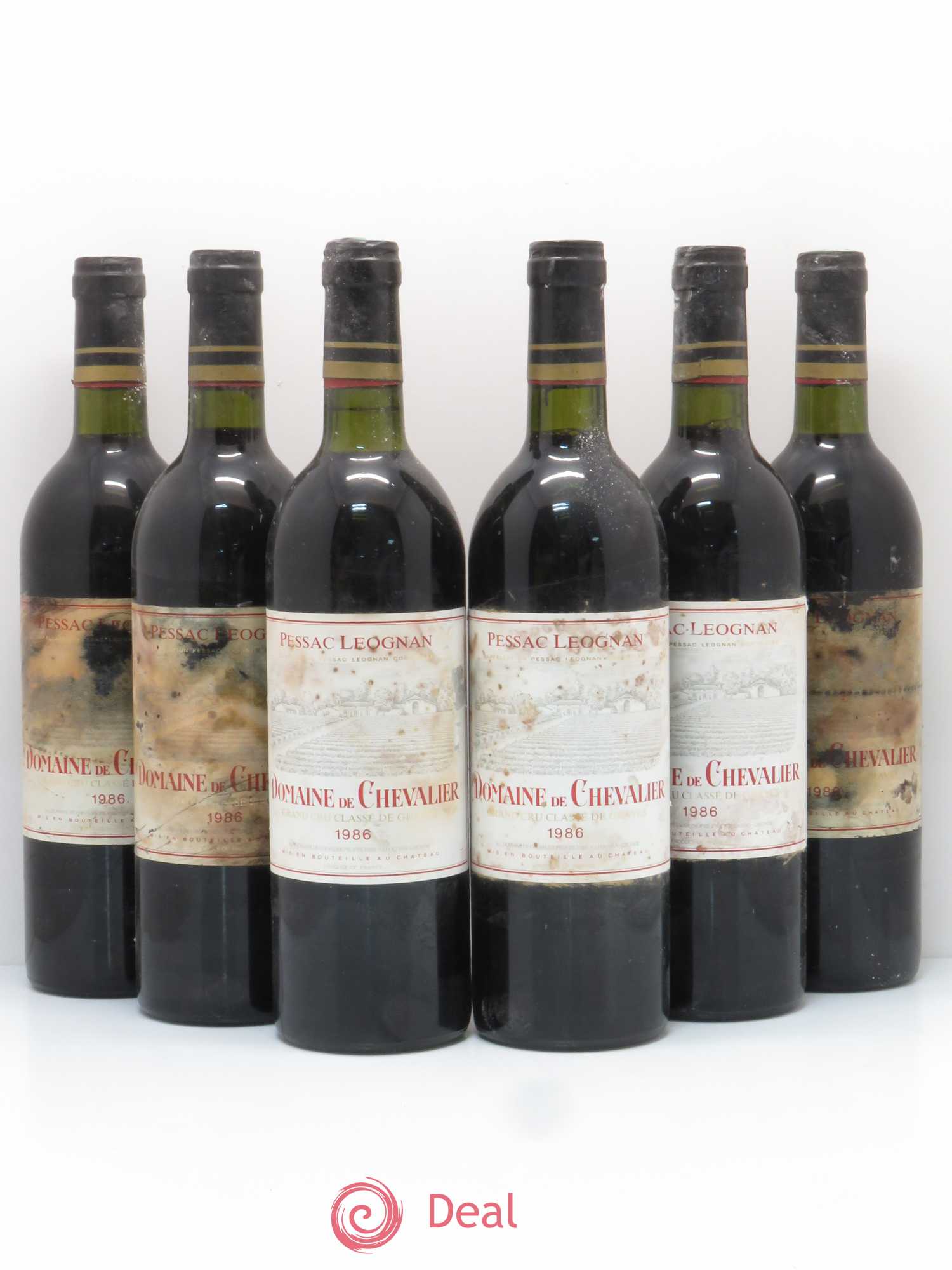 Domaine de Chevalier Cru Classé de Graves 1986 - Lot de 6 bouteilles - 0