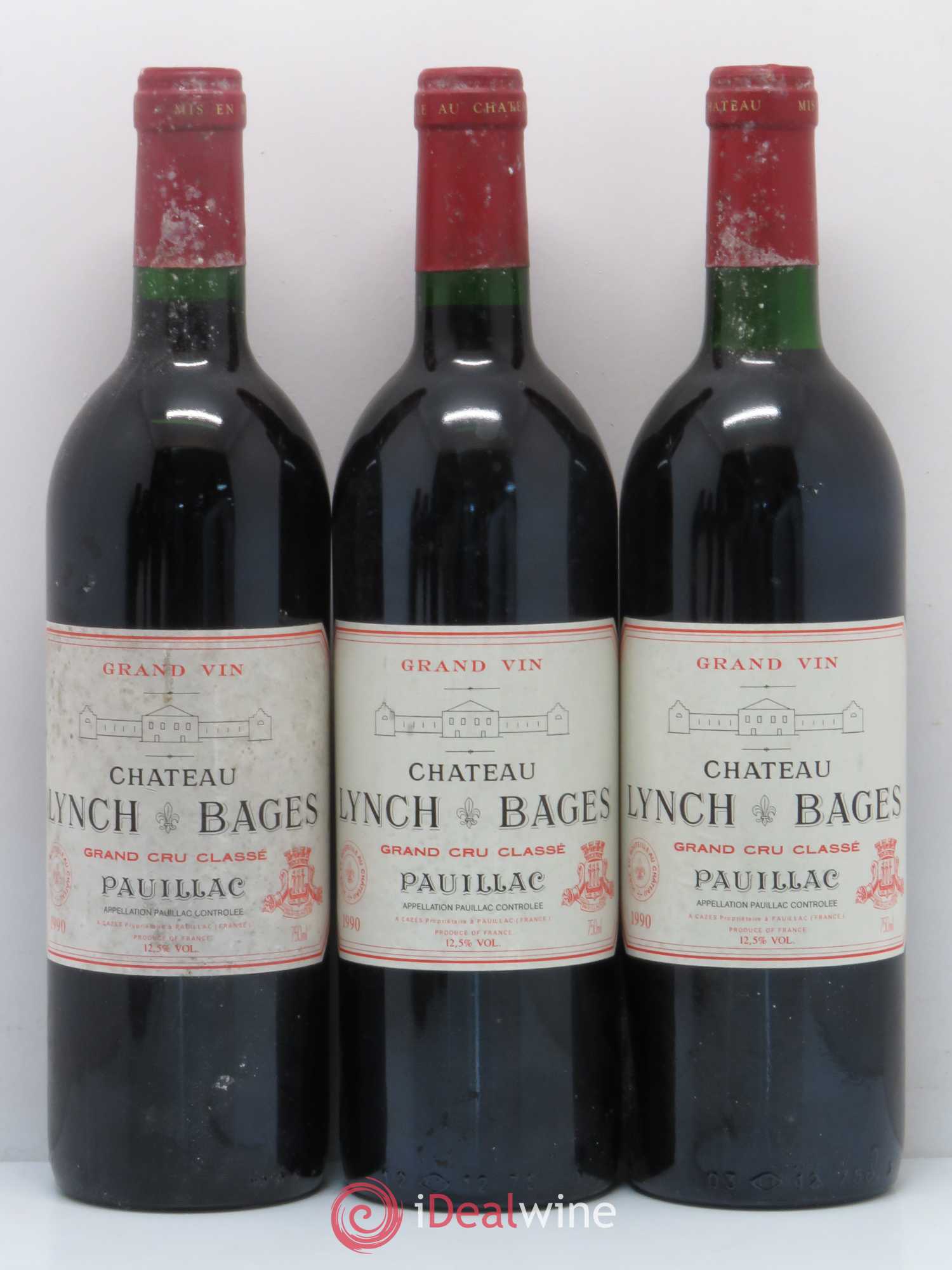 Château Lynch Bages 5ème Grand Cru Classé 1990 - Lot de 6 bouteilles - 1