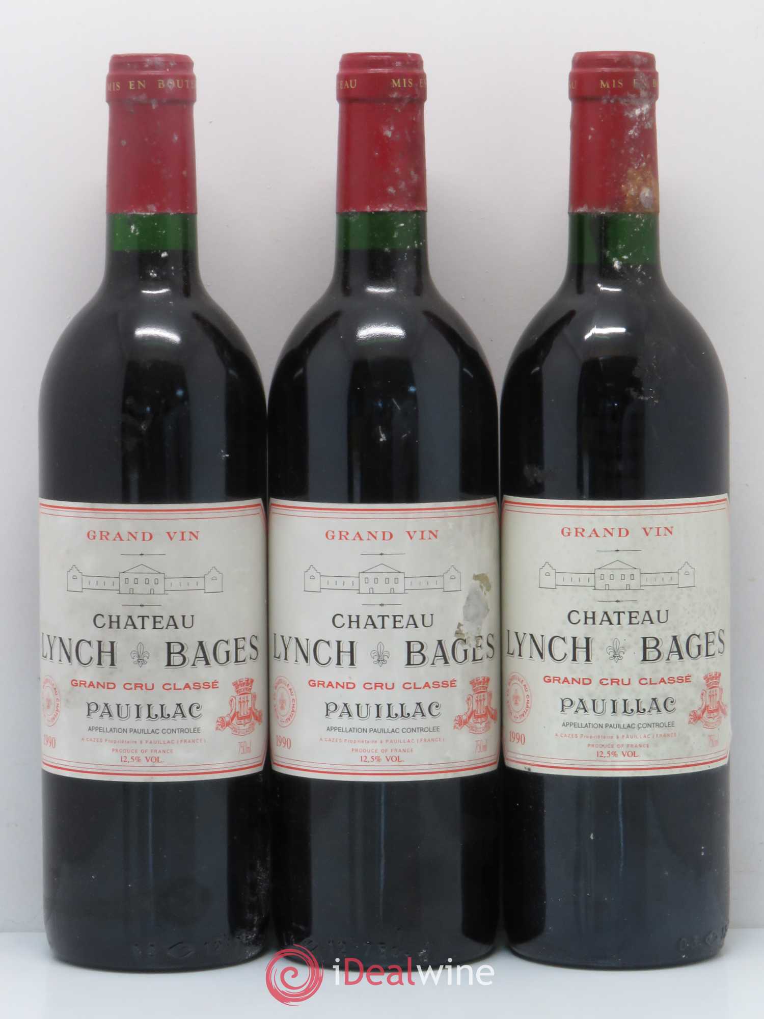 Château Lynch Bages 5ème Grand Cru Classé 1990 - Lot de 6 bouteilles - 3
