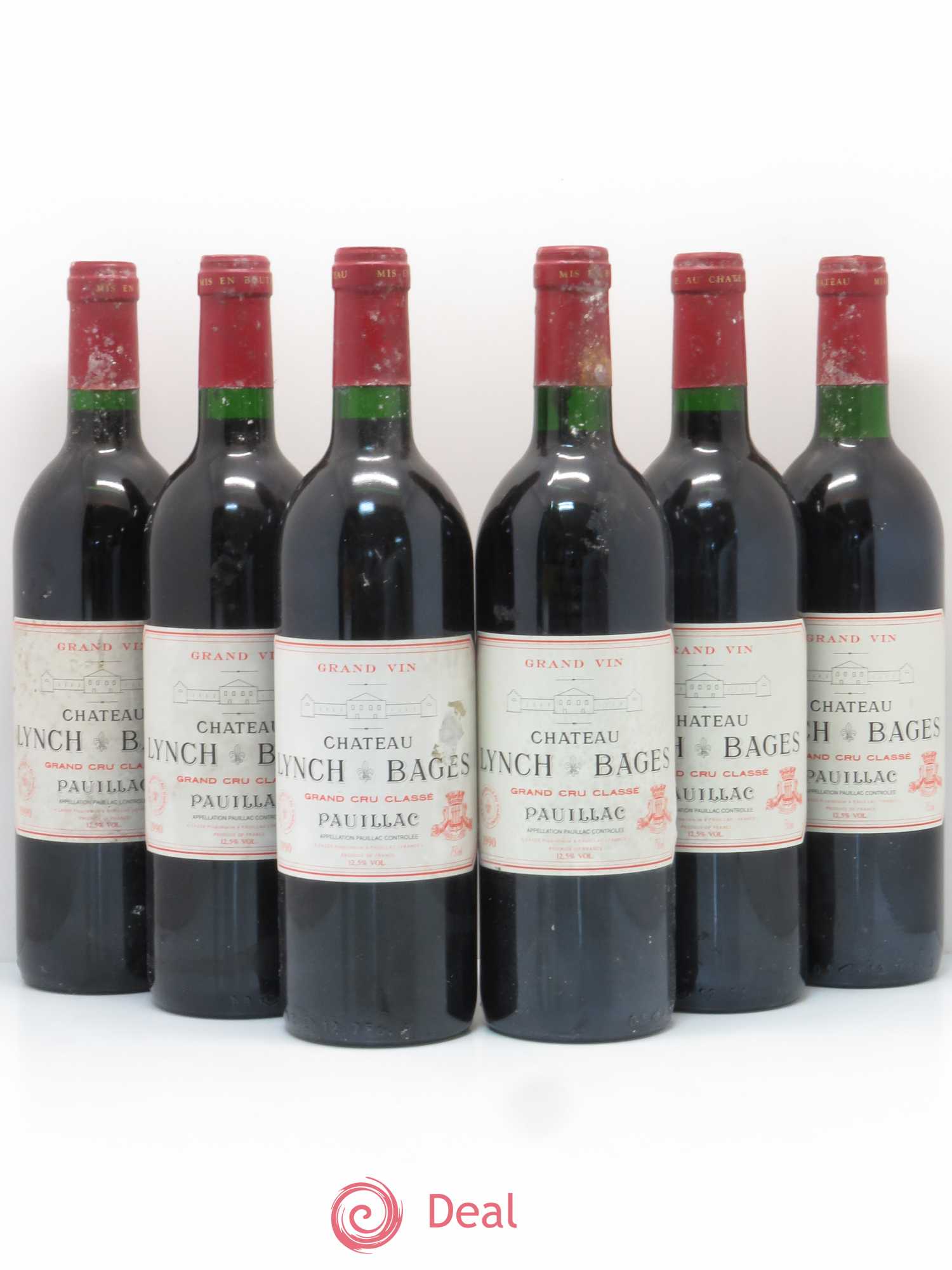 Château Lynch Bages 5ème Grand Cru Classé 1990 - Lot de 6 bouteilles - 0