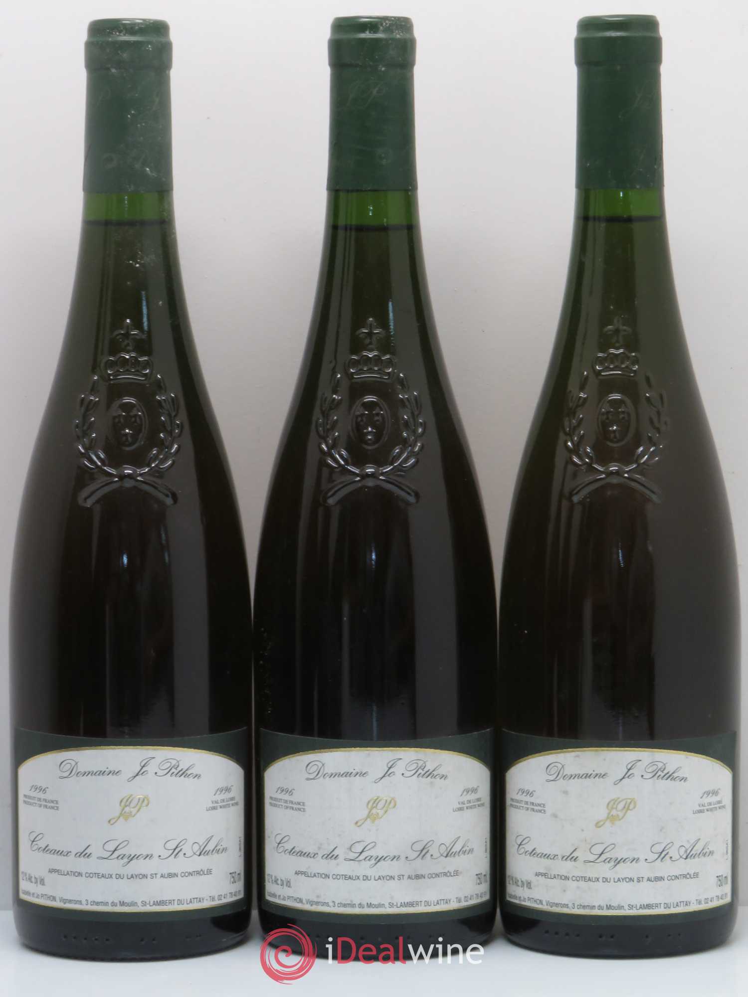 Coteaux du Layon St Aubin Domaine Jo Pithon 1996 - Lotto di 6 bottiglie - 1