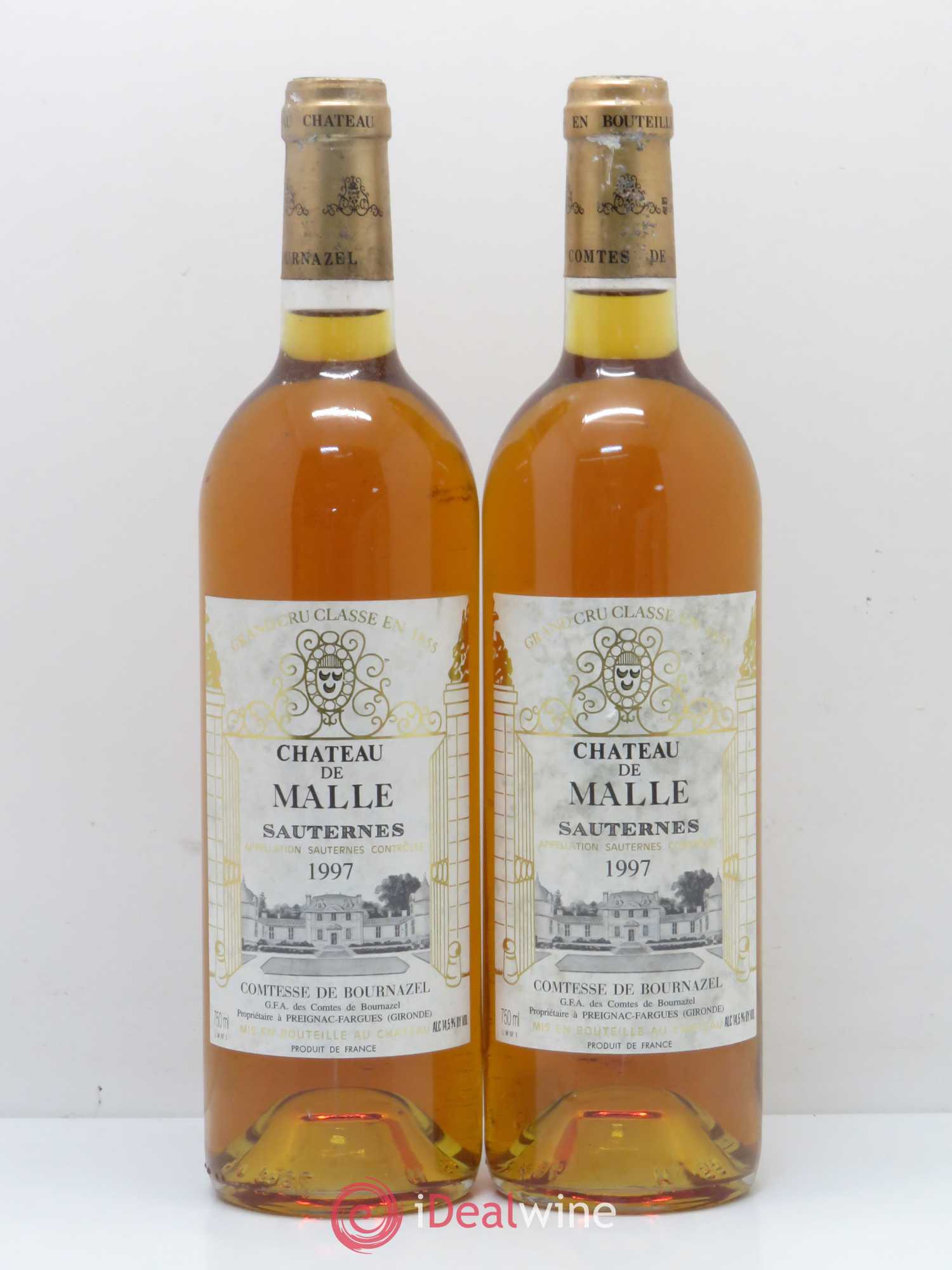 Château de Malle 2ème Grand Cru Classé 1997 - Lotto di 2 bottiglie - 0