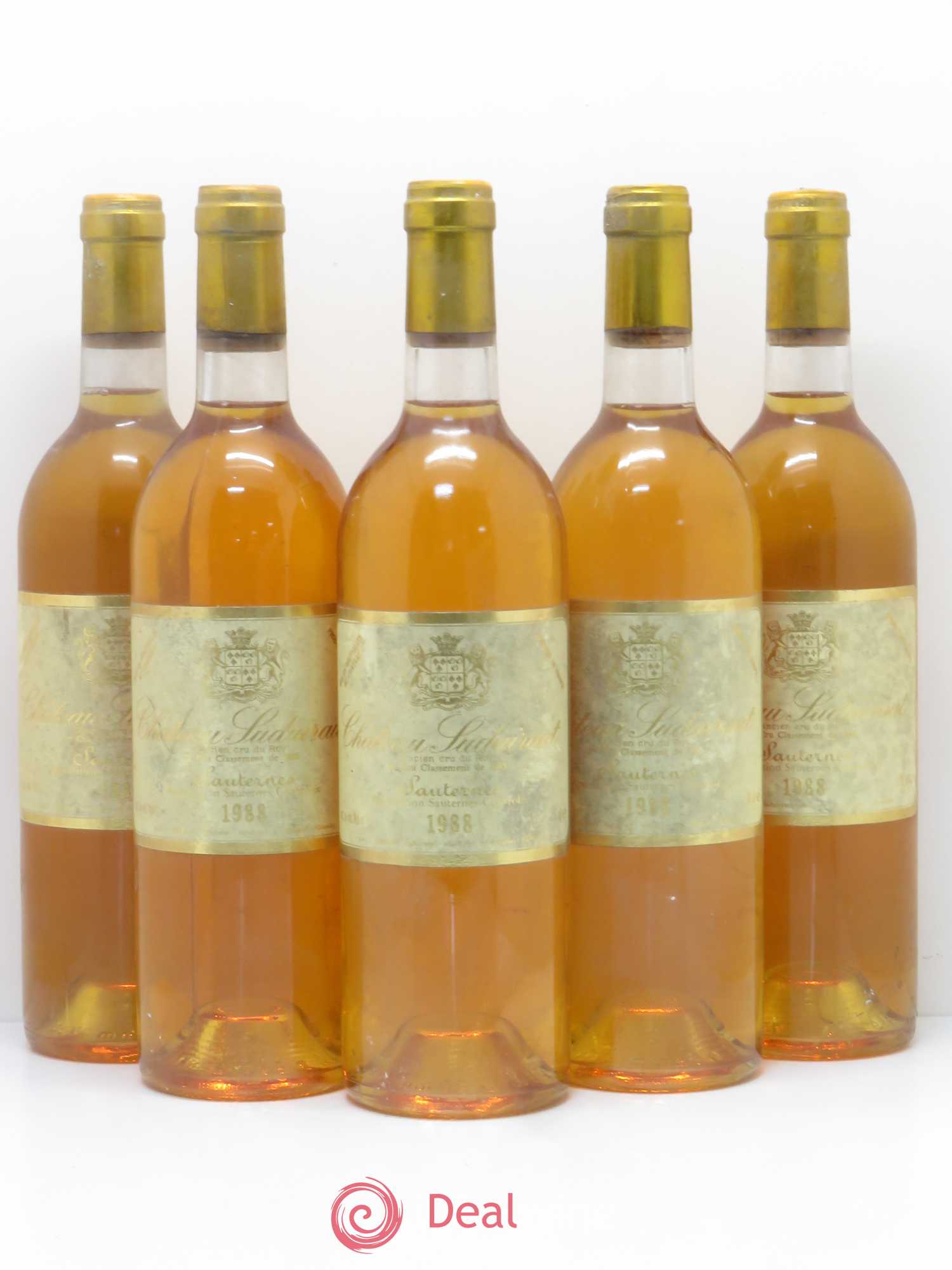 Château Suduiraut 1er Grand Cru Classé 1988 - Lotto di 5 bottiglie - 0