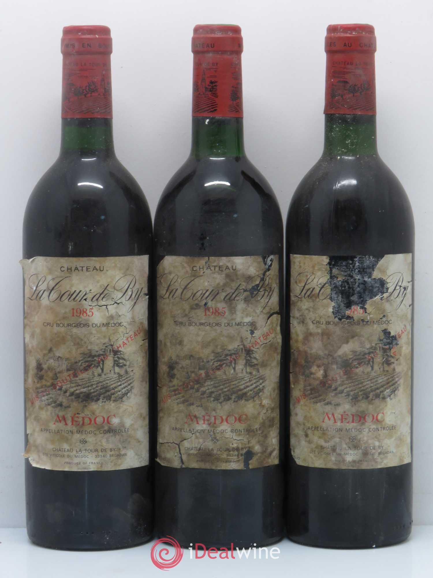 Château La Tour de By Cru Bourgeois 1985 - Lot de 6 bouteilles - 1