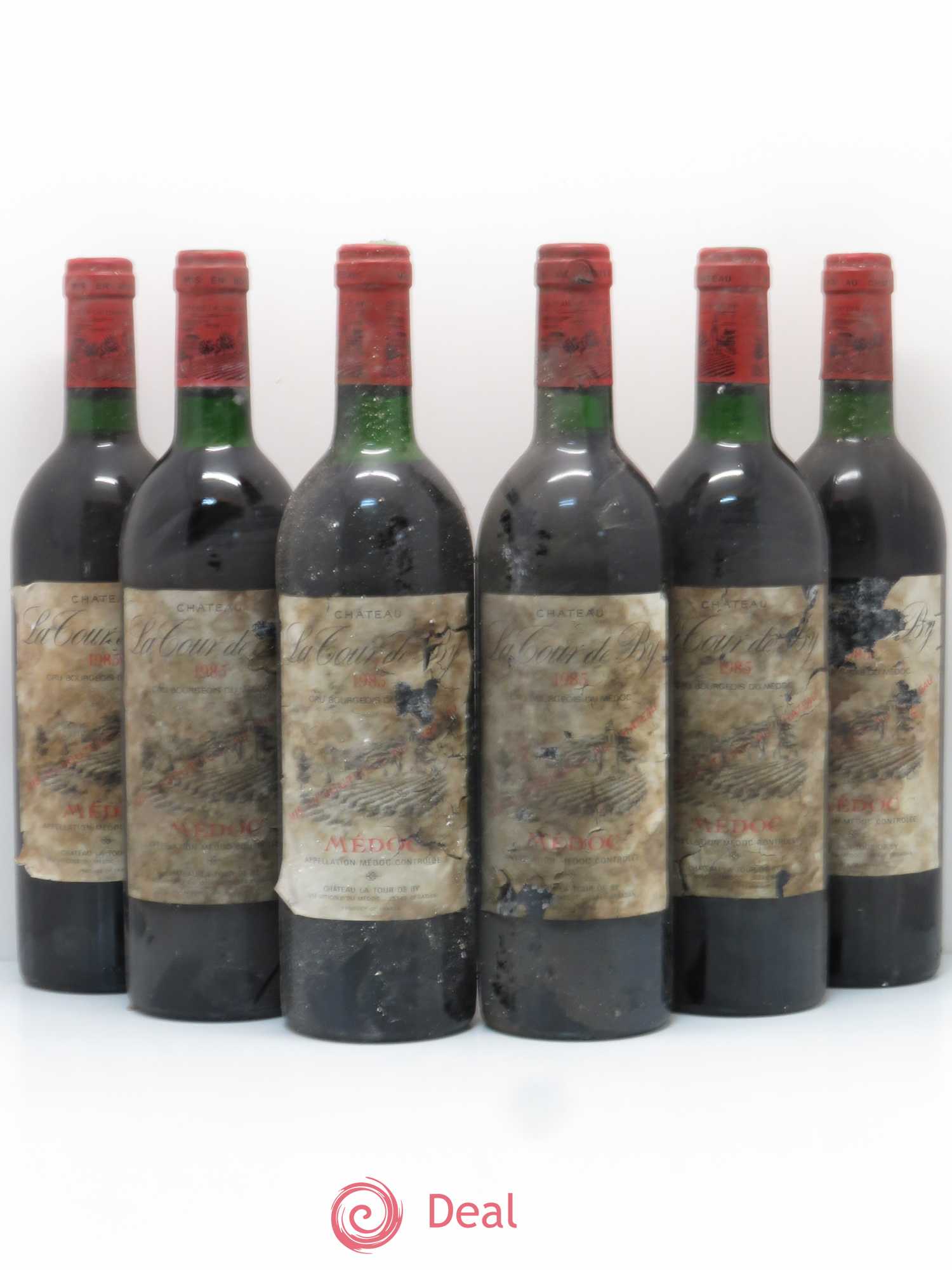 Château La Tour de By Cru Bourgeois 1985 - Lot de 6 bouteilles - 0