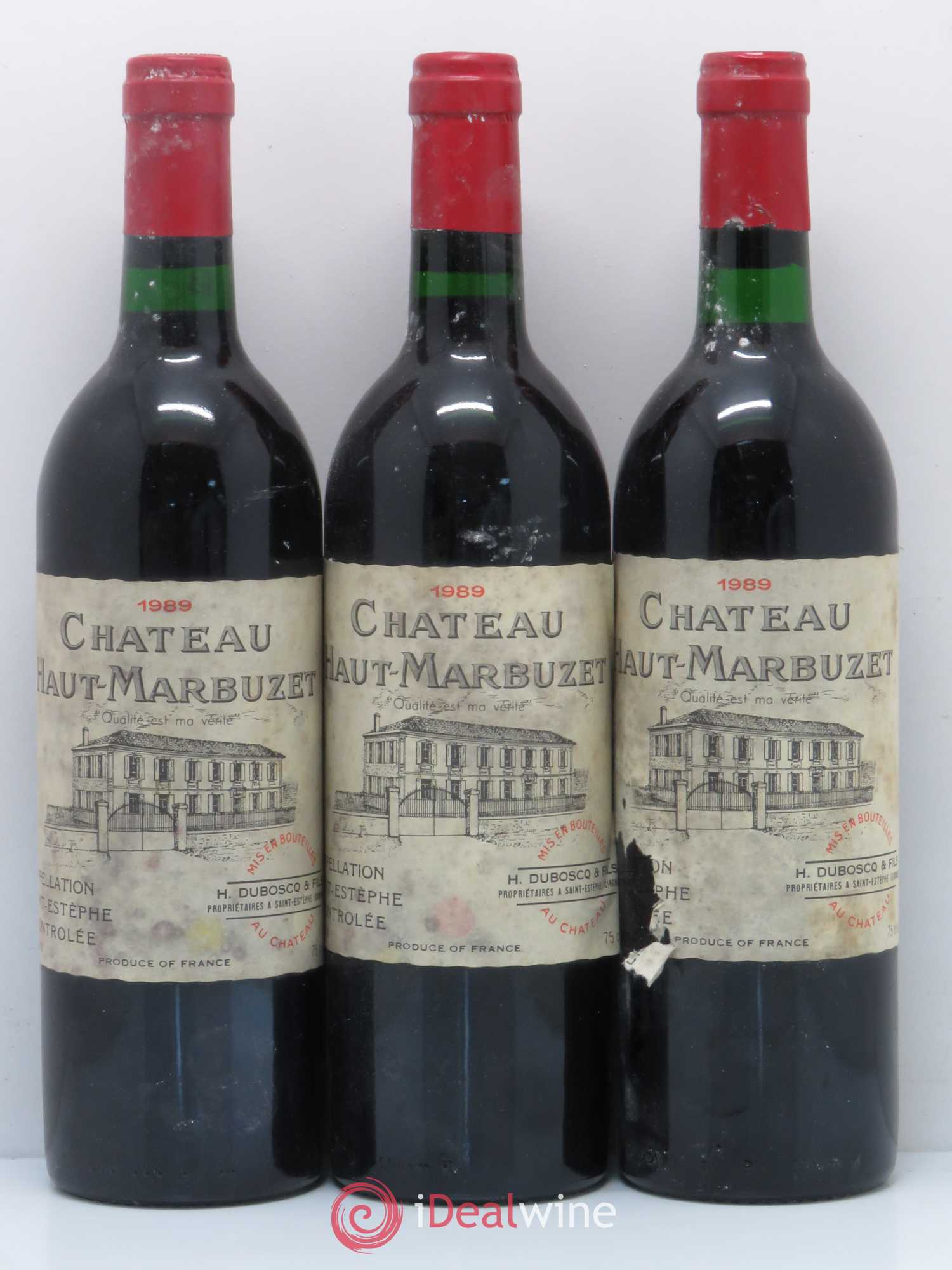 Château Haut Marbuzet 1989 - Lot de 6 bouteilles - 2