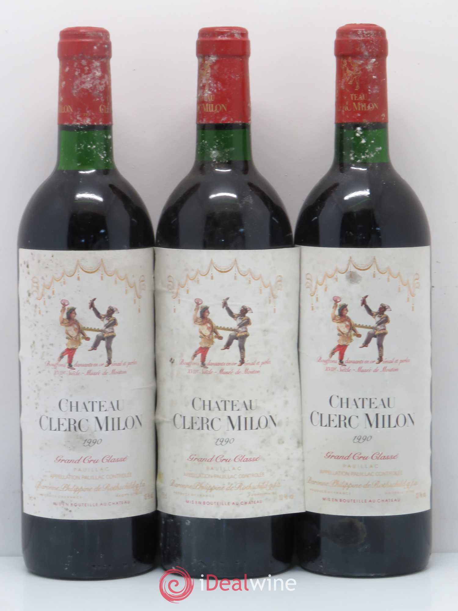 Château Clerc Milon 5ème Grand Cru Classé 1990 - Lot de 6 bouteilles - 2