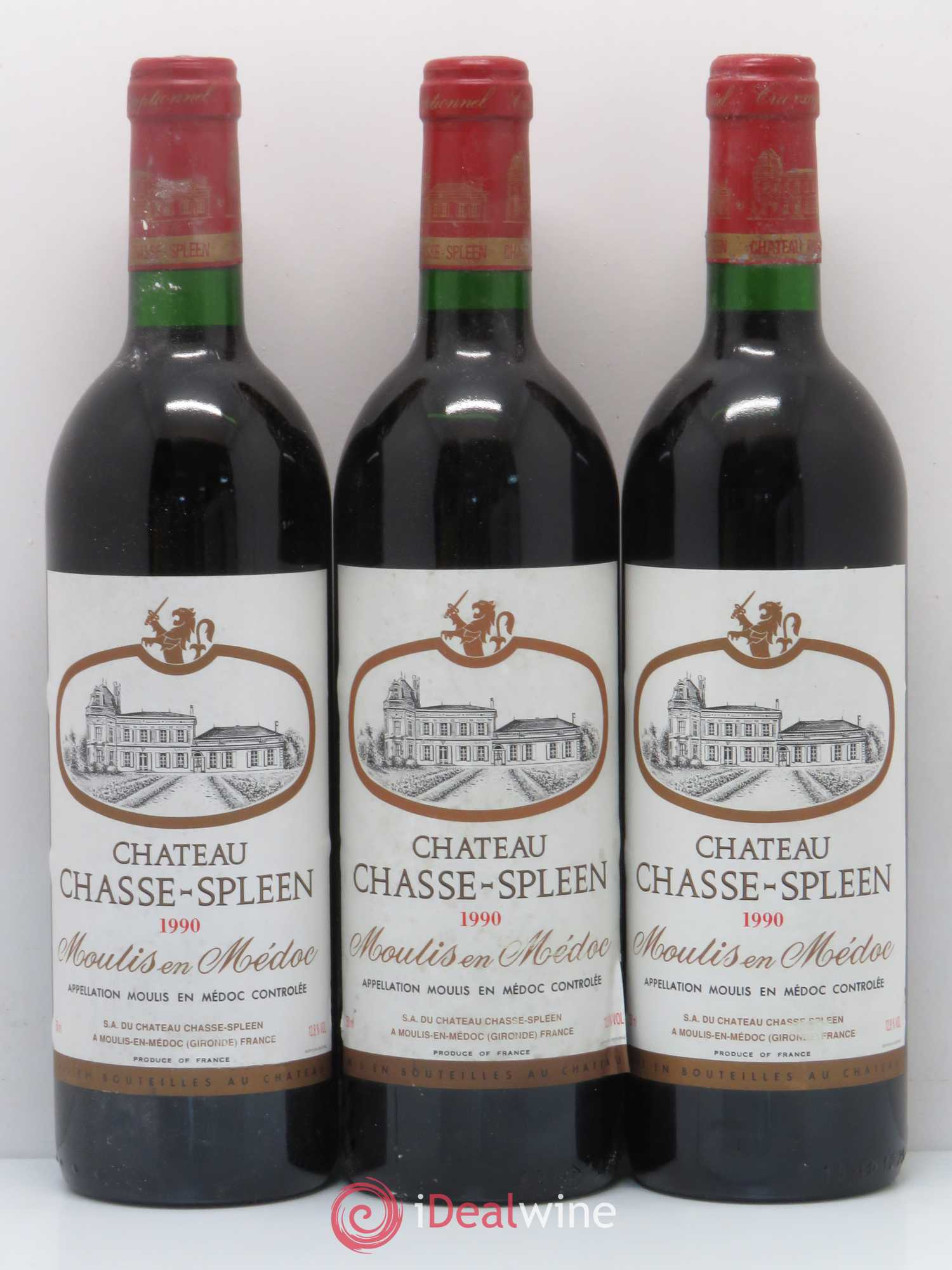 Château Chasse Spleen 1990 - Lot de 12 bouteilles - 3