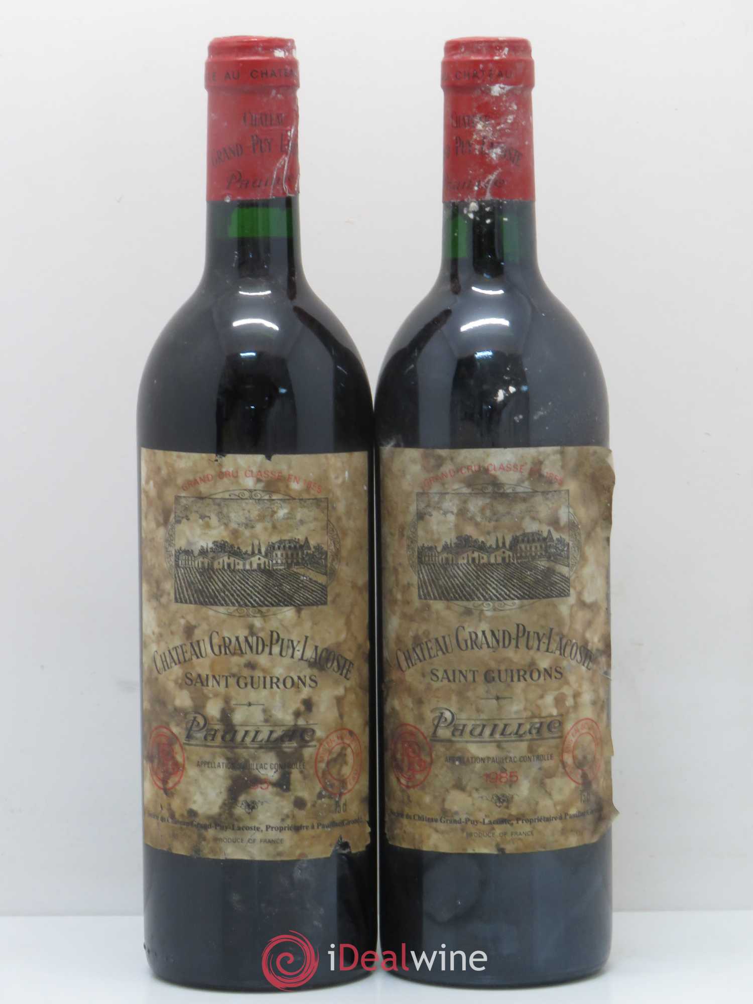 Château Grand Puy Lacoste 5ème Grand Cru Classé 1985 - Lot de 5 bouteilles - 2