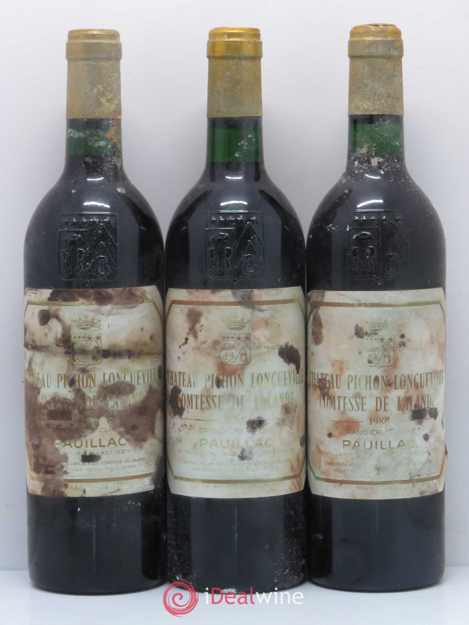Château Pichon Longueville Comtesse de Lalande 2ème Grand Cru Classé 1986 - Lot de 6 bouteilles - 1