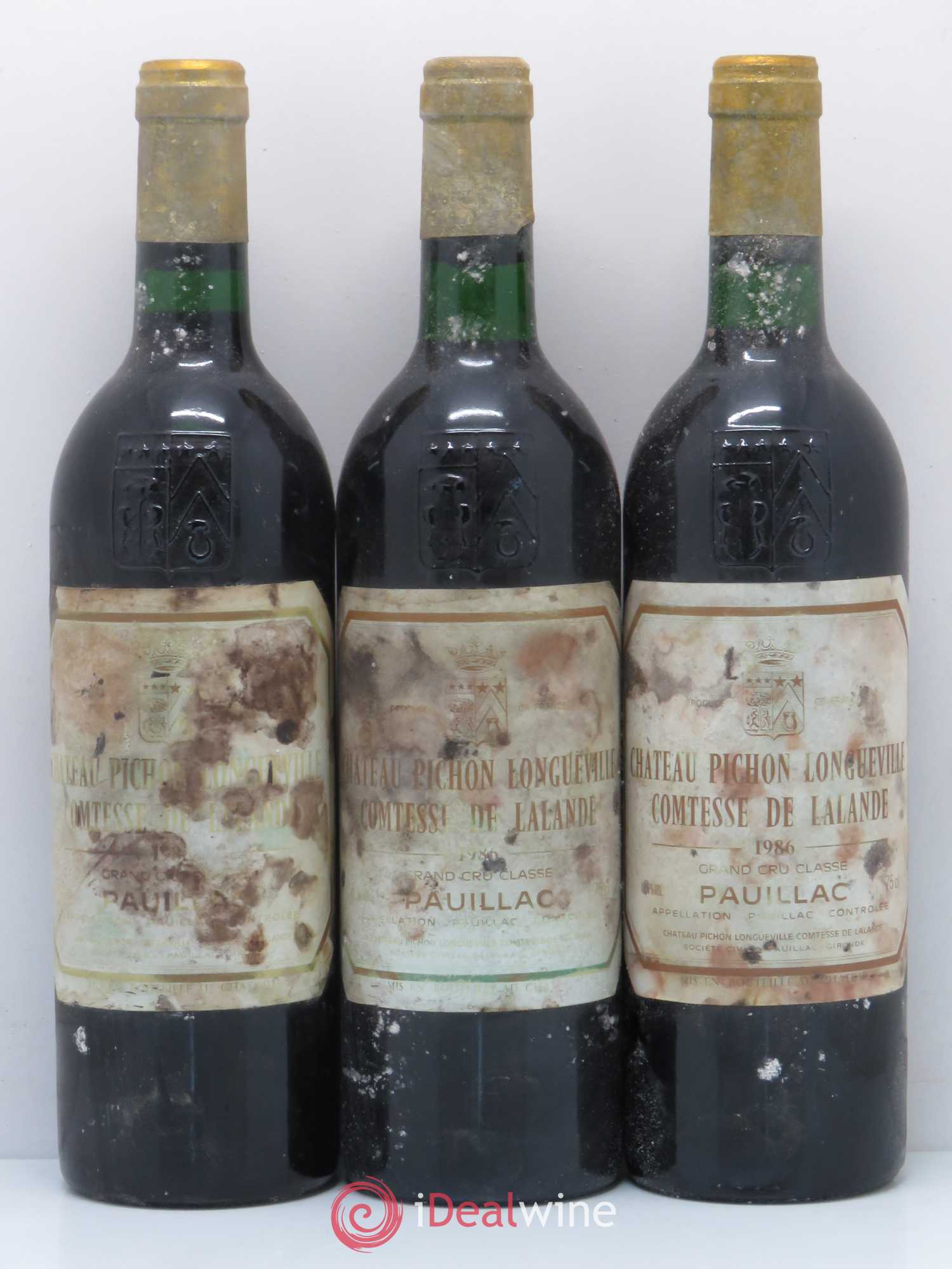 Château Pichon Longueville Comtesse de Lalande 2ème Grand Cru Classé 1986 - Lot de 6 bouteilles - 2