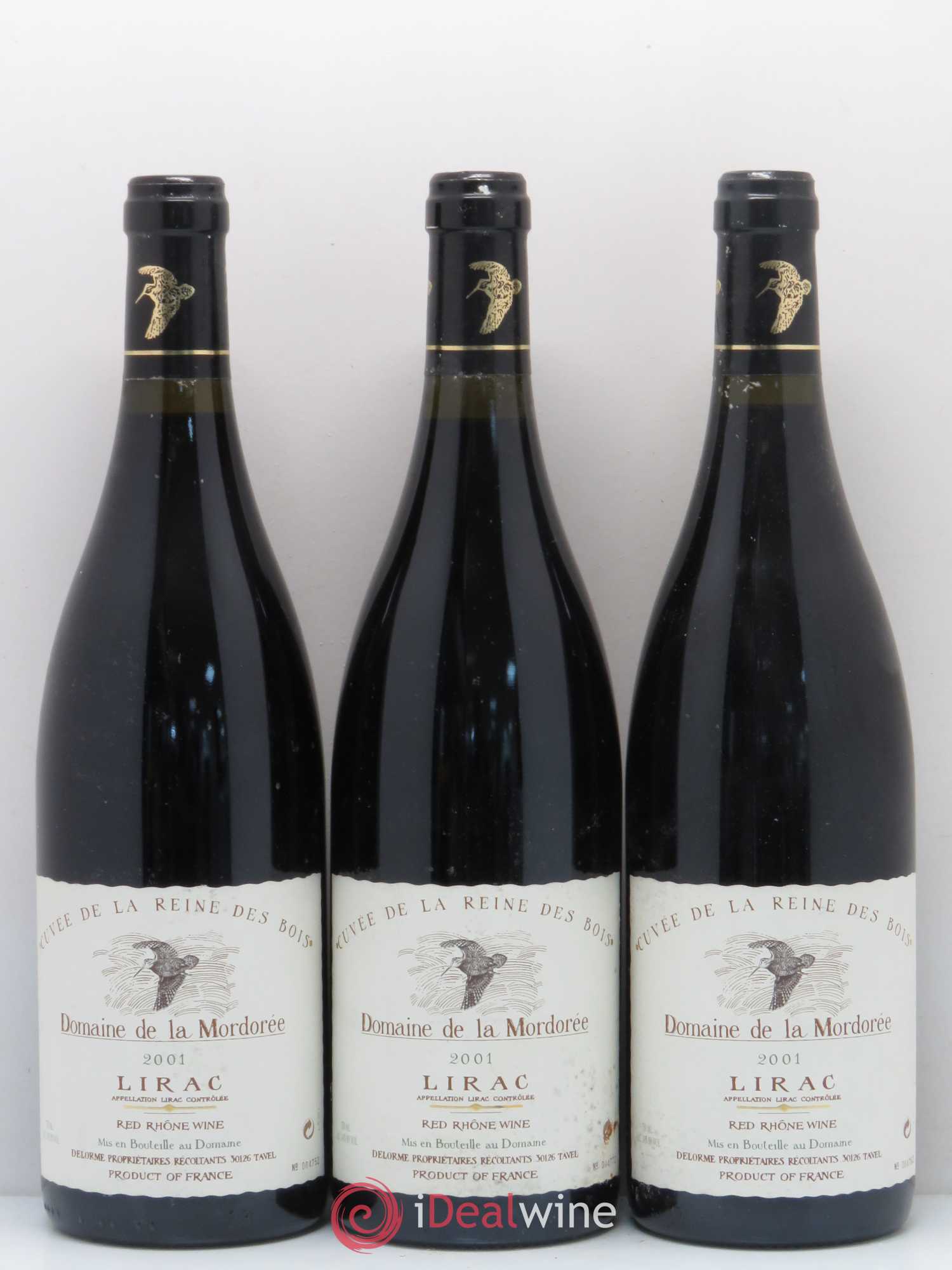 Lirac Cuvée Reine des Bois La Mordorée (Domaine de) 2001 - Lot de 3 bouteilles - 0