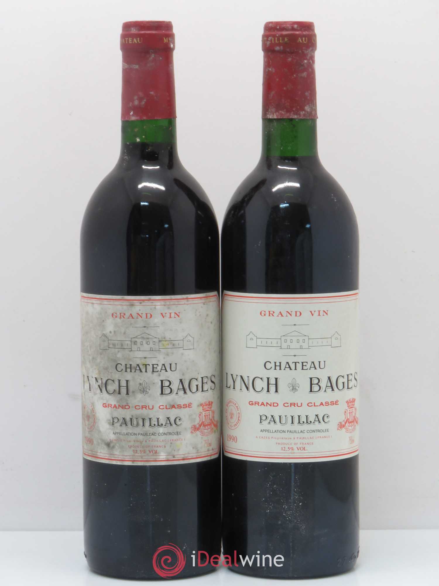 Château Lynch Bages 5ème Grand Cru Classé 1990 - Lot de 2 bouteilles - 0