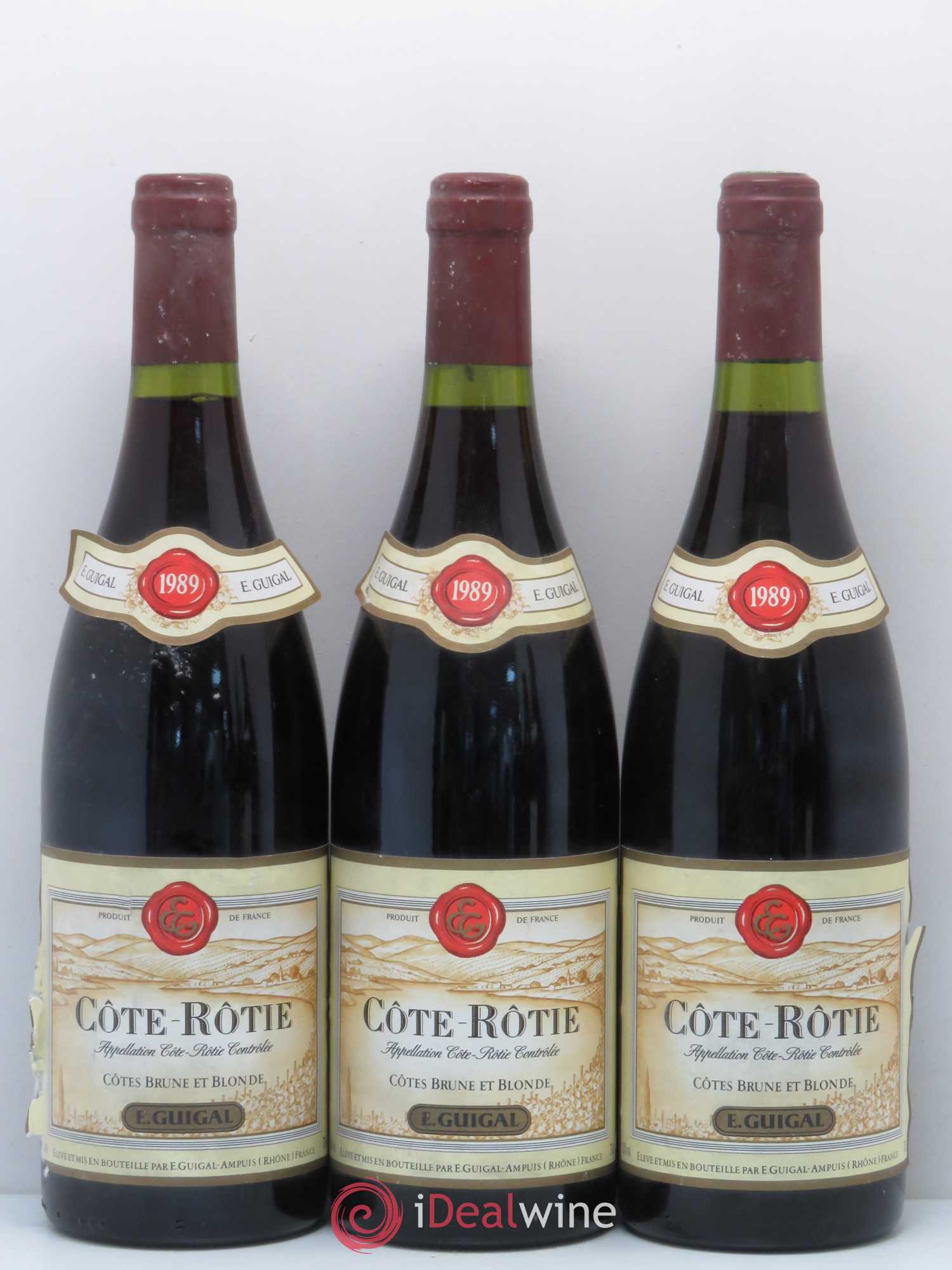 Côte-Rôtie Côtes Brune et Blonde Guigal 1989 - Lot de 6 bouteilles - 1