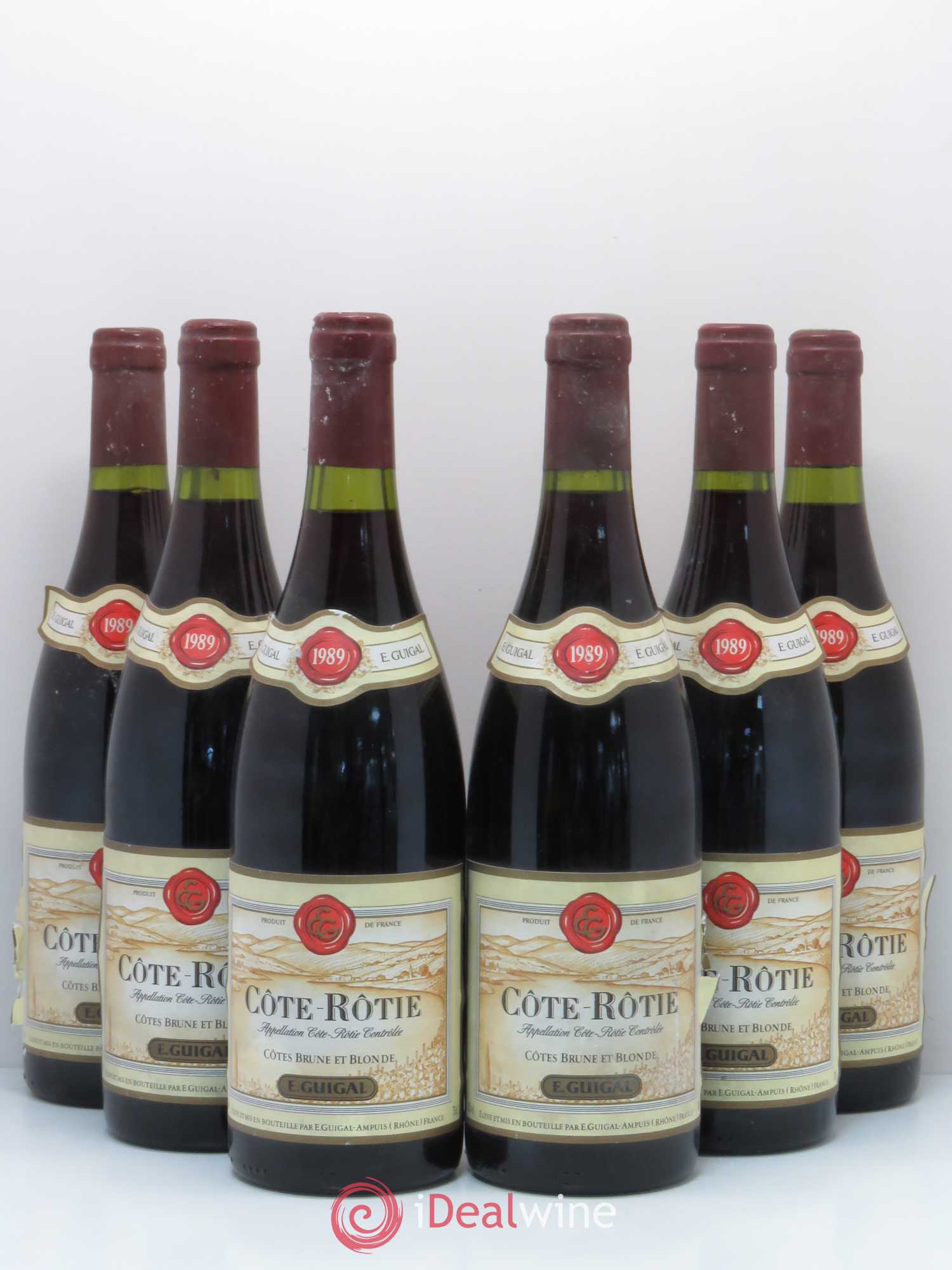 Côte-Rôtie Côtes Brune et Blonde Guigal 1989 - Lot de 6 bouteilles - 0