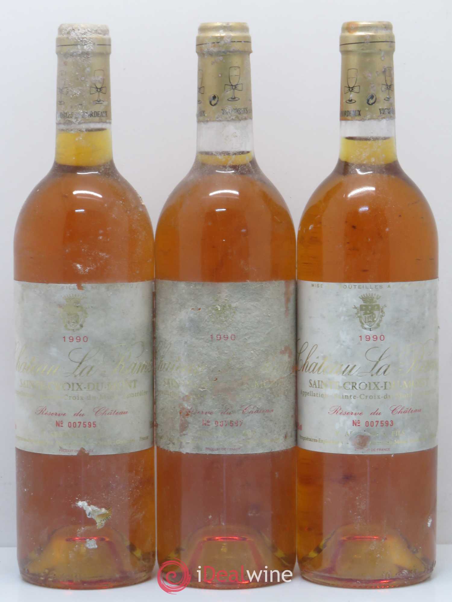Sainte-Croix-du-Mont Château La Rame 1990 - Lotto di 3 bottiglie - 0