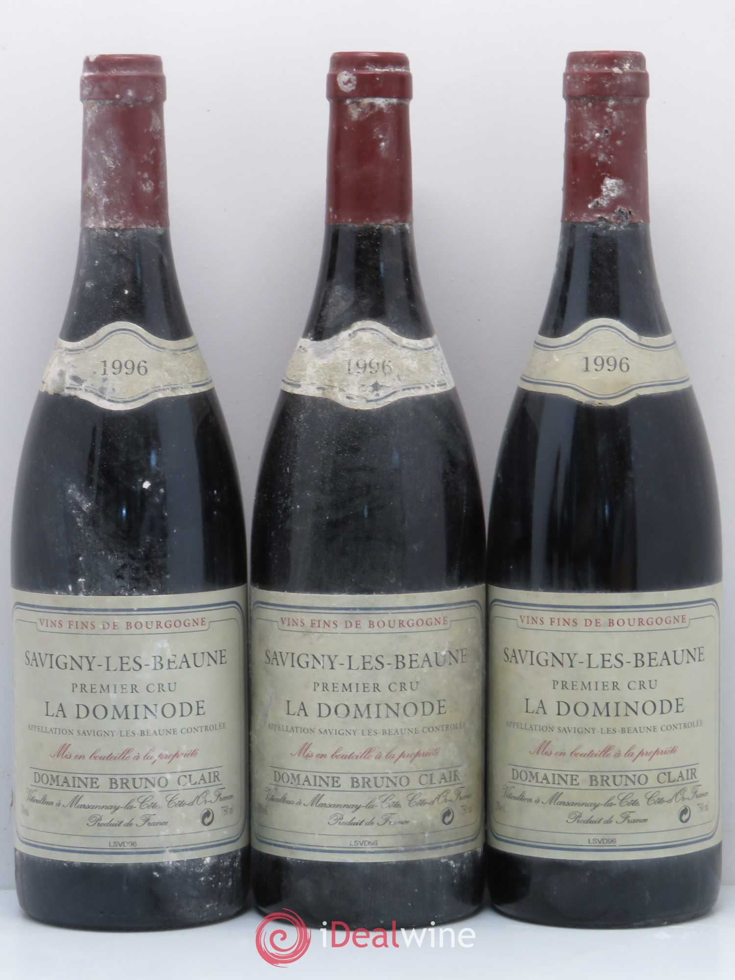 Savigny-lès-Beaune 1er Cru La Dominode Bruno Clair (Domaine) 1996 - Lot de 5 bouteilles - 1